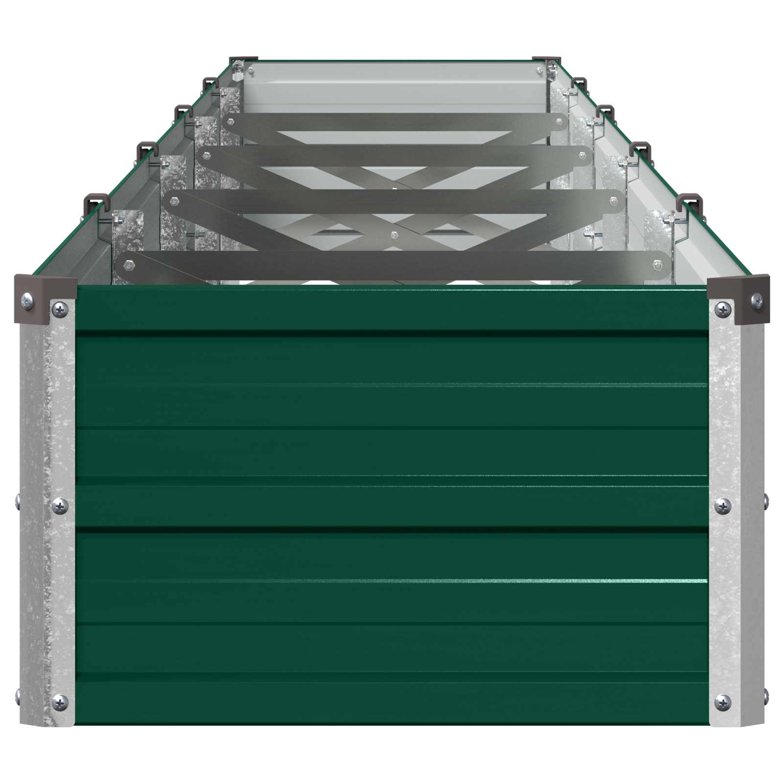 Verhoogd Tuinbed Groen 400 x 40 x 24 cm koudgewalst stalen image 3