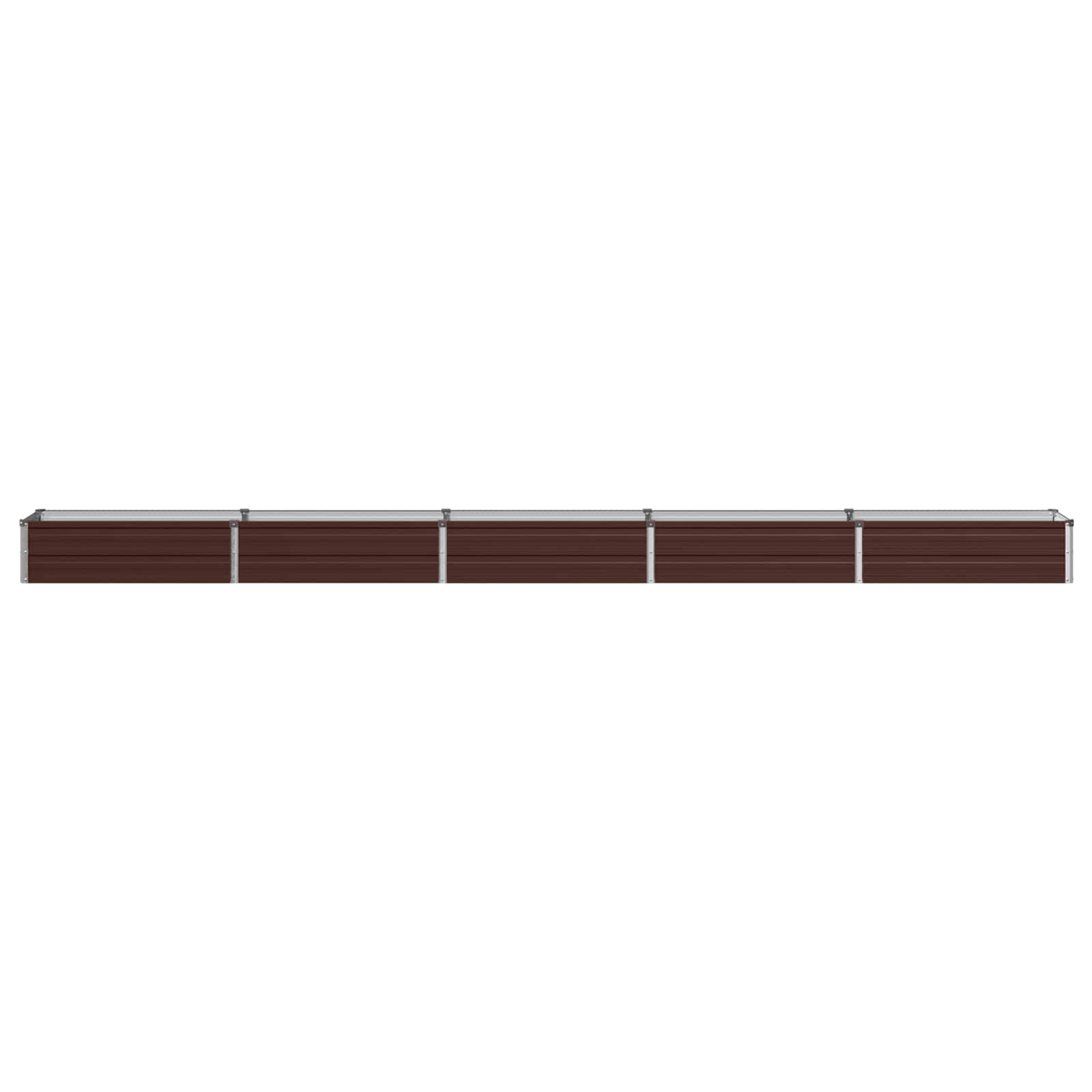 Verhoogd Tuinbed Bruin 400 x 40 x 24 cm koudgewalst staal image 3