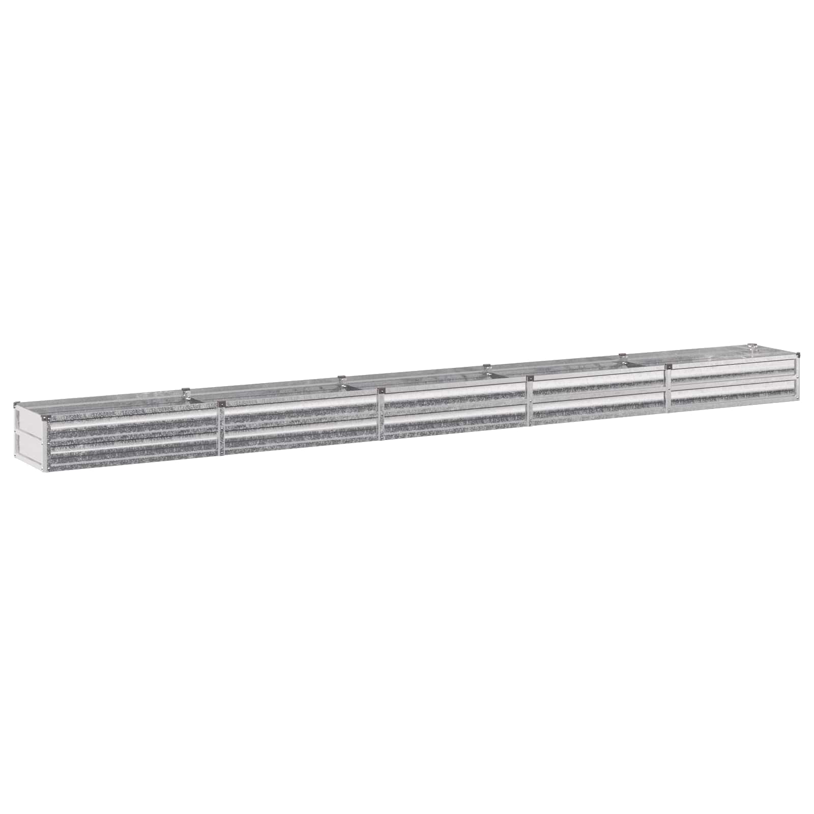 Verhoogd Tuinbed Zilverkleurig 400 x 40 x 24 cm gegalvaniseerd image 2