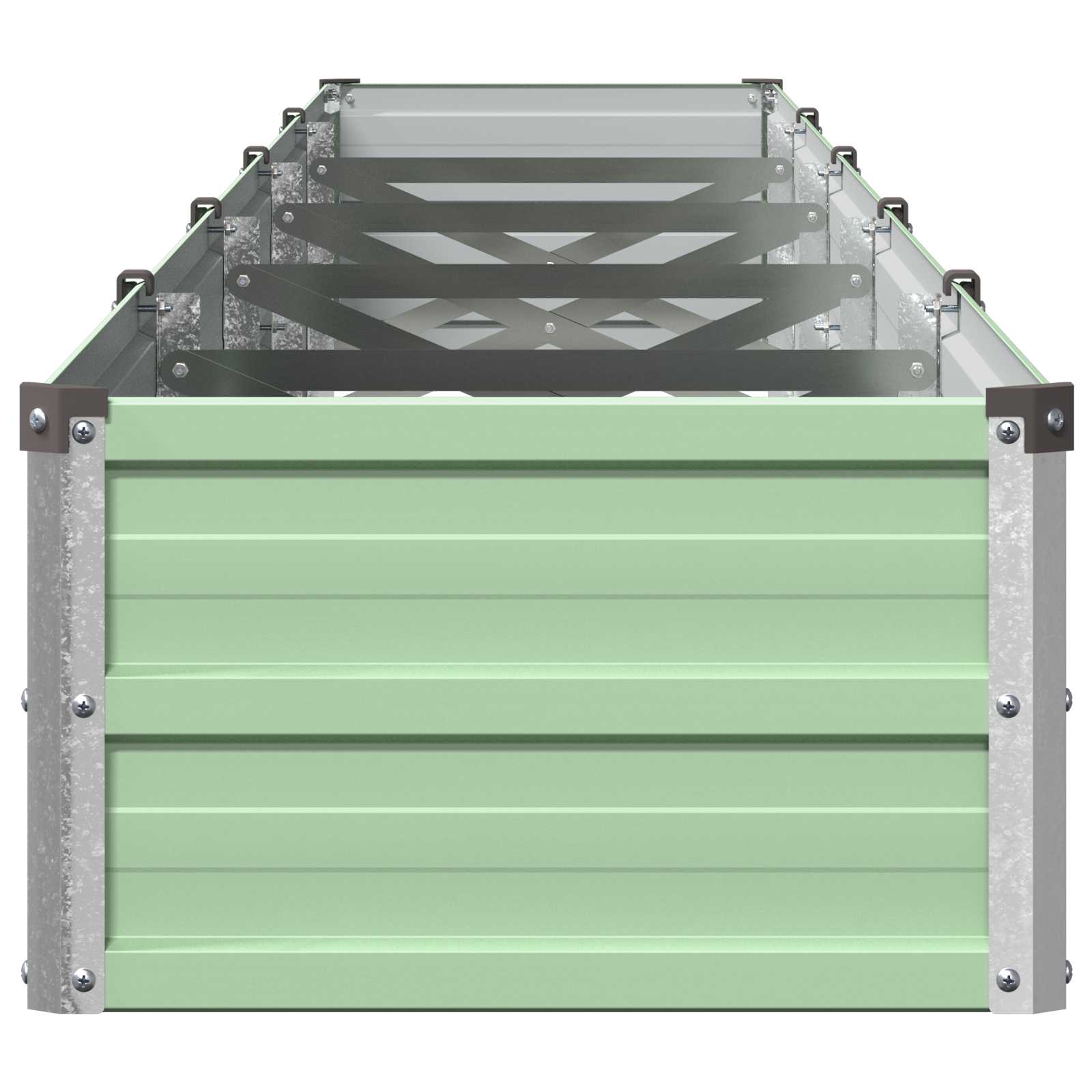 Verhoogd Tuinbed Pastelgroen 400 x 40 x 24 cm koudgewalst staal image 4