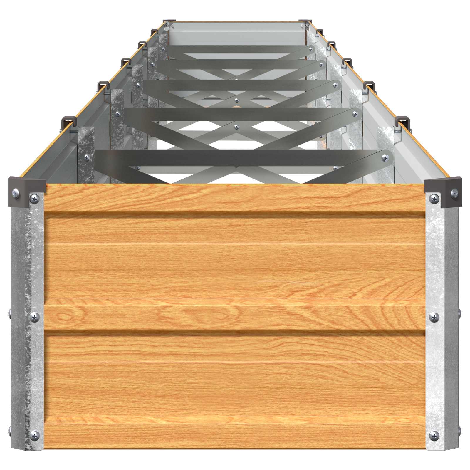 Verhoogd Tuinbed Naturel 480 x 40 x 24 cm koudgewalst staal image 4