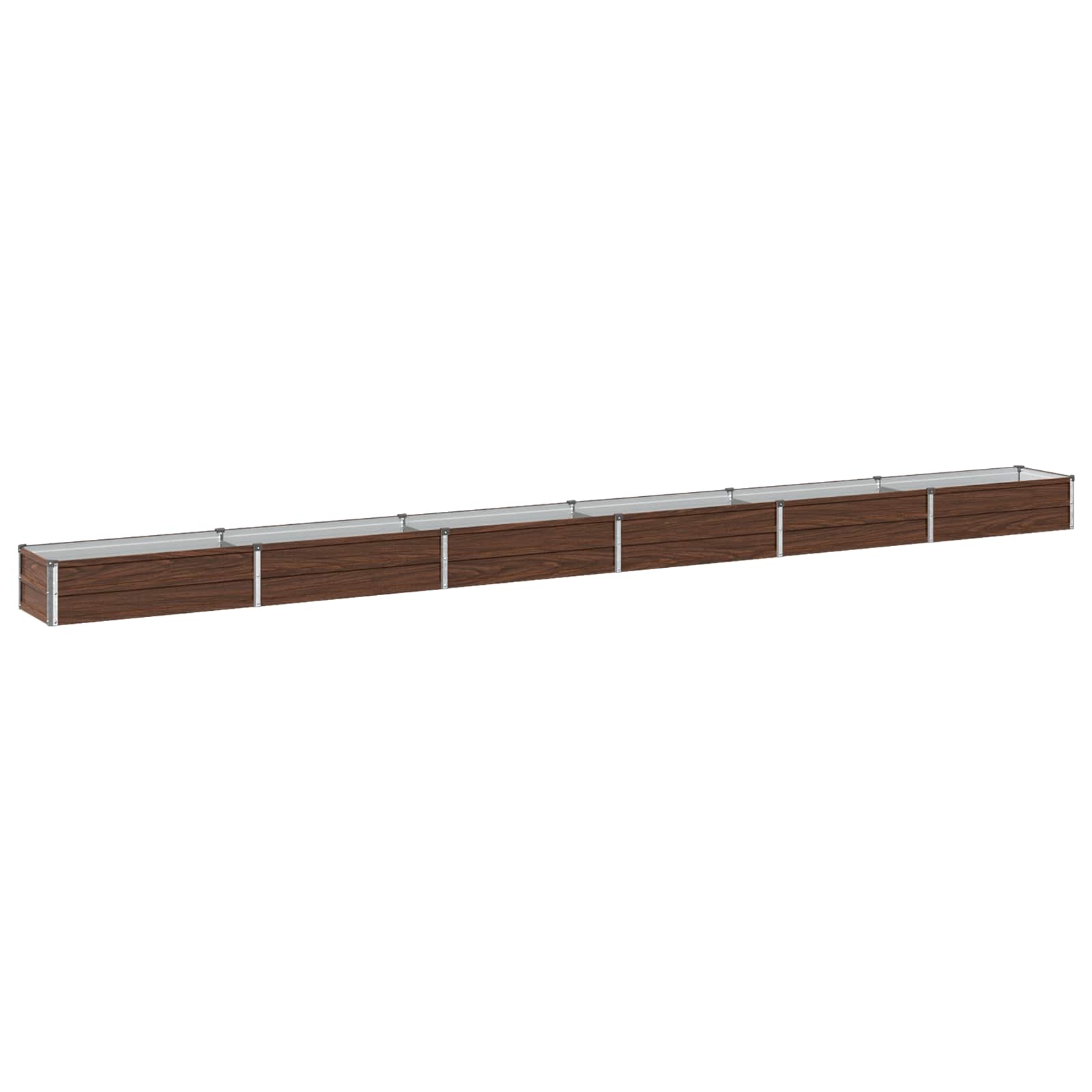 Verhoogd Tuinbed Zwart 480 x 40 x 24 cm koudgewalst staal image 2