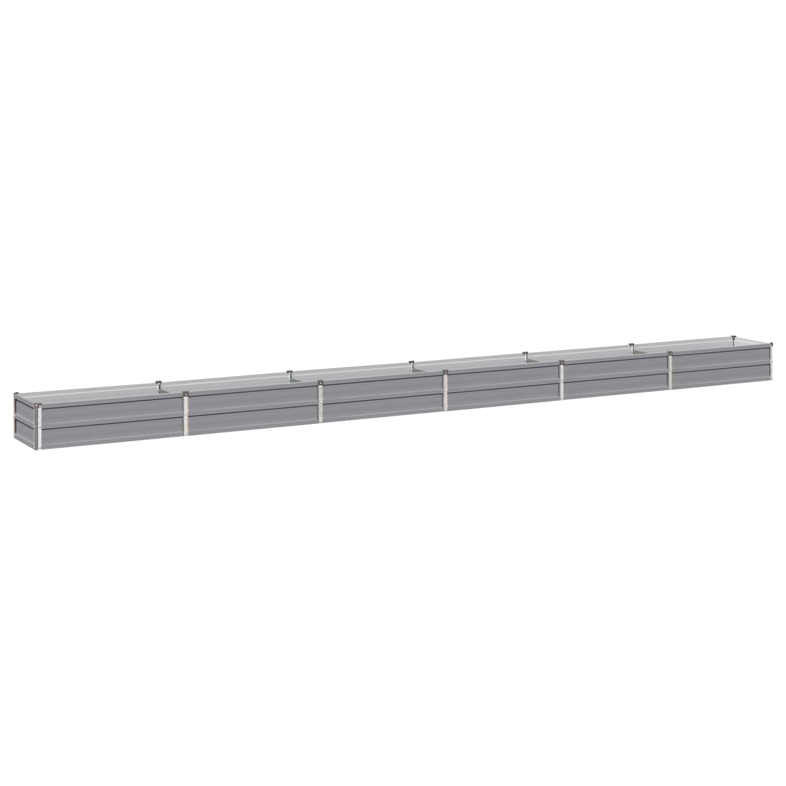 Verhoogd Tuinbed Grijs 480 x 40 x 24 cm koudgewalst staal image 1