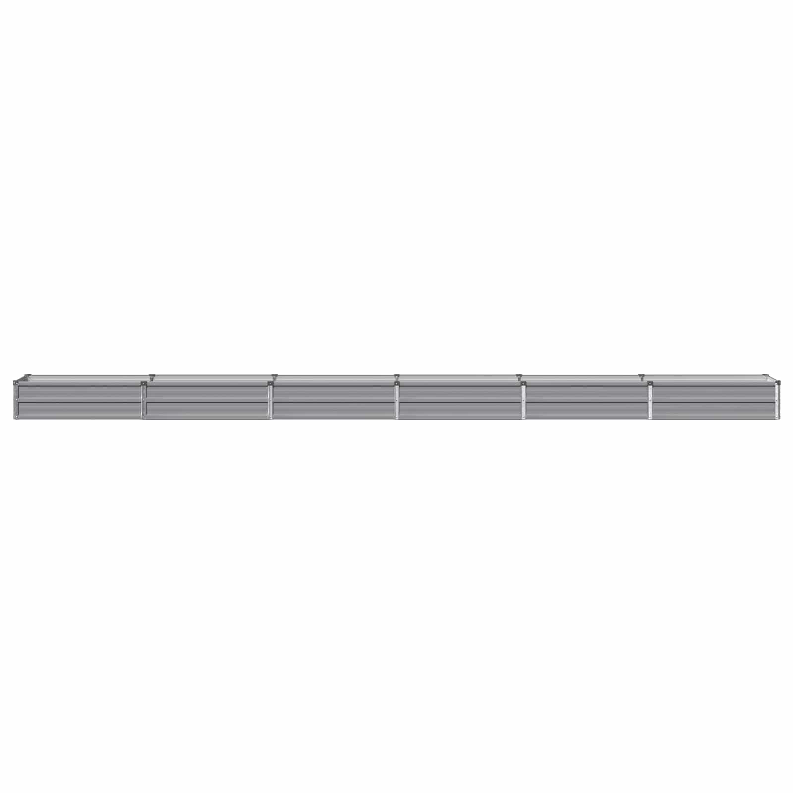 Verhoogd Tuinbed Grijs 480 x 40 x 24 cm koudgewalst staal image 2