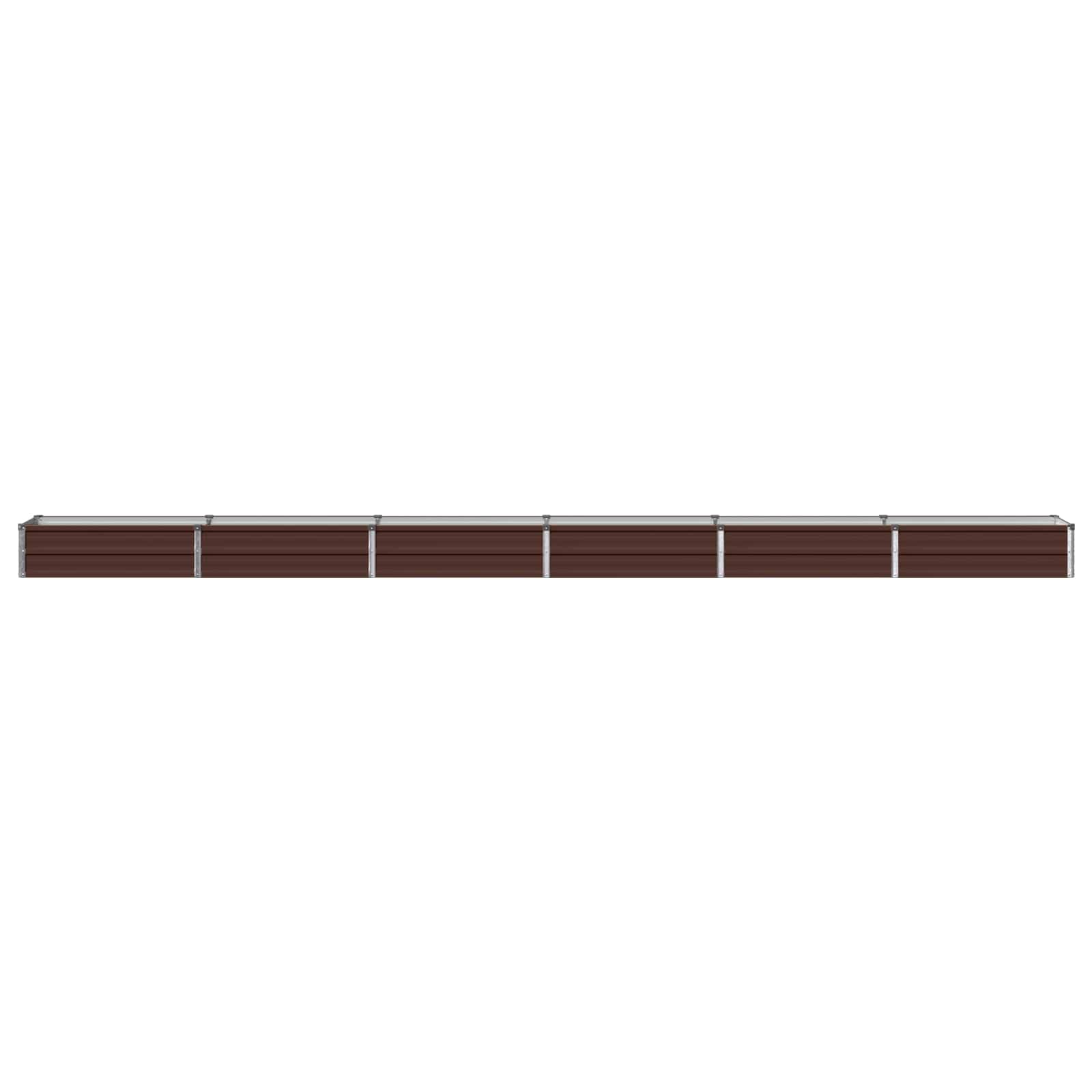 Verhoogd Tuinbed Bruin 480 x 40 x 24 cm koudgewalst staal image 3