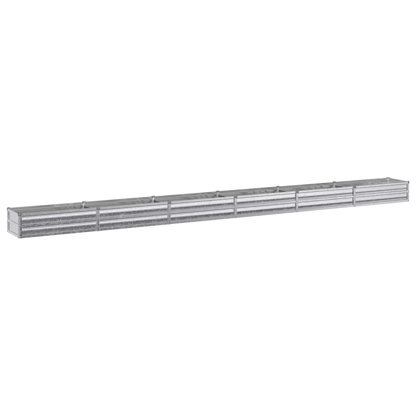 Verhoogd Tuinbed Zilverkleurig 480 x 40 x 24 cm gegalvaniseerd image 2