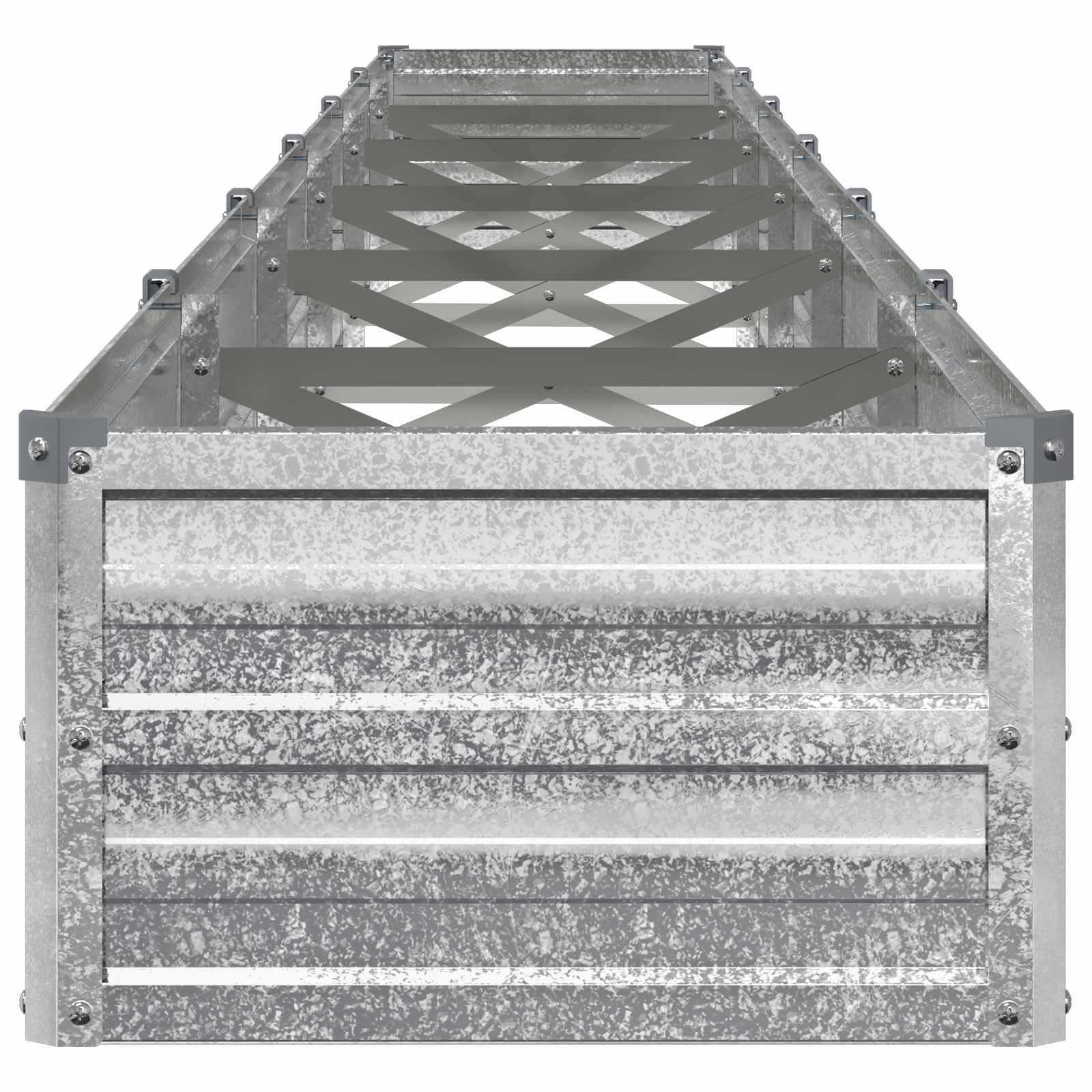 Verhoogd Tuinbed Zilverkleurig 480 x 40 x 24 cm gegalvaniseerd image 4