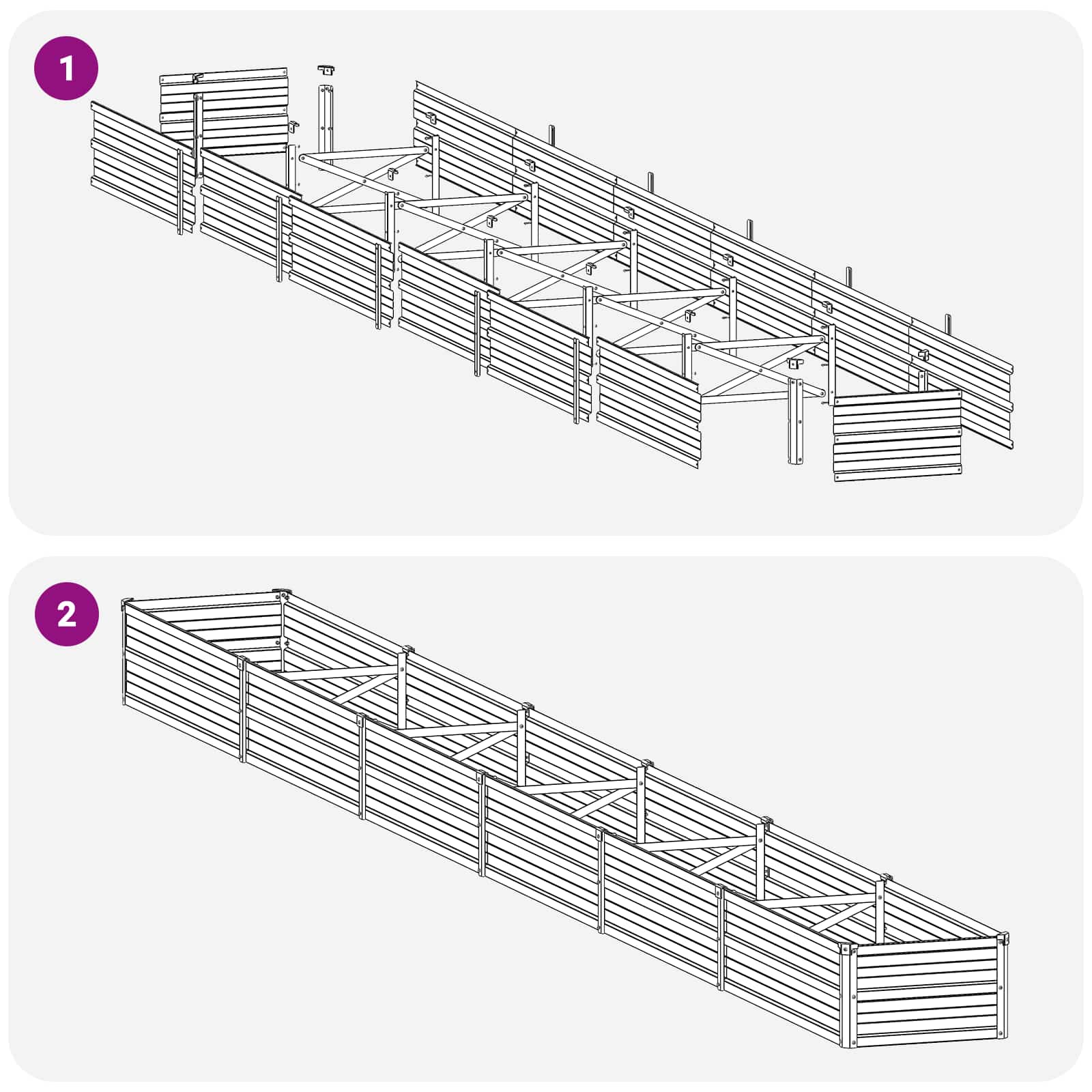 Verhoogd Tuinbed Roestig 480 x 40 x 24 cm corton image 10