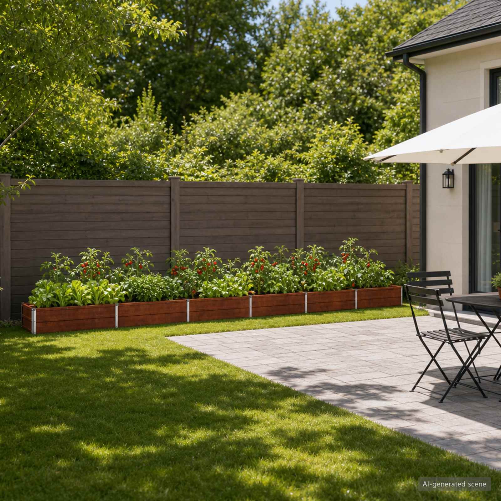Verhoogd Tuinbed Roestig 480 x 40 x 24 cm corton image 1
