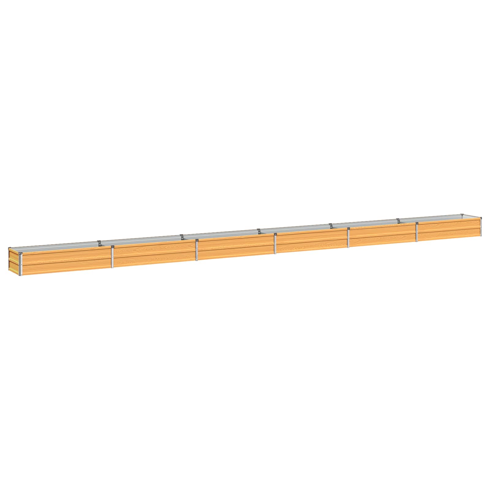 Verhoogd Tuinbed Naturel 600 x 40 x 24 cm koudgewalst staal image 1