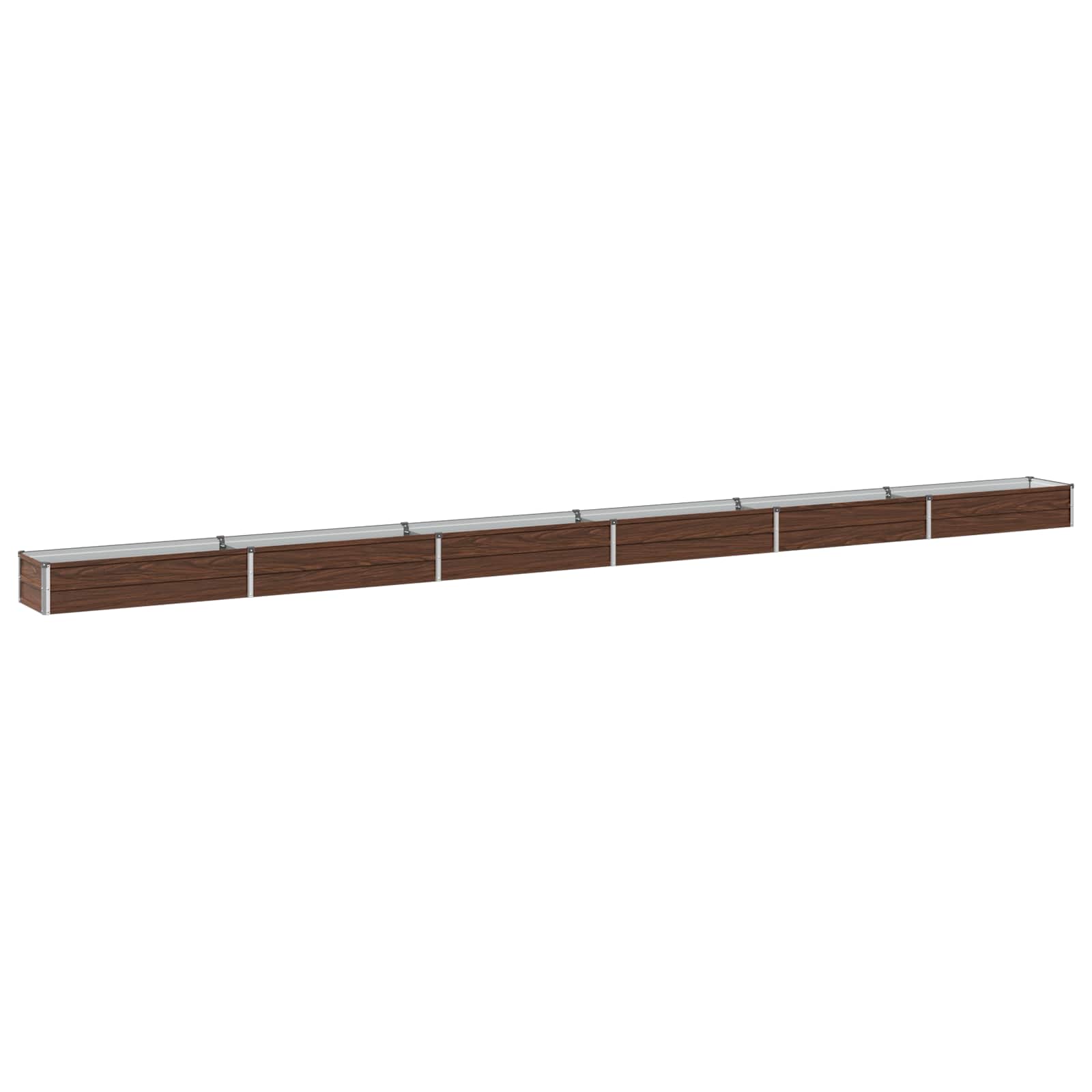 Verhoogd Tuinbed Zwart 600 x 40 x 24 cm koudgewalst staal image 1