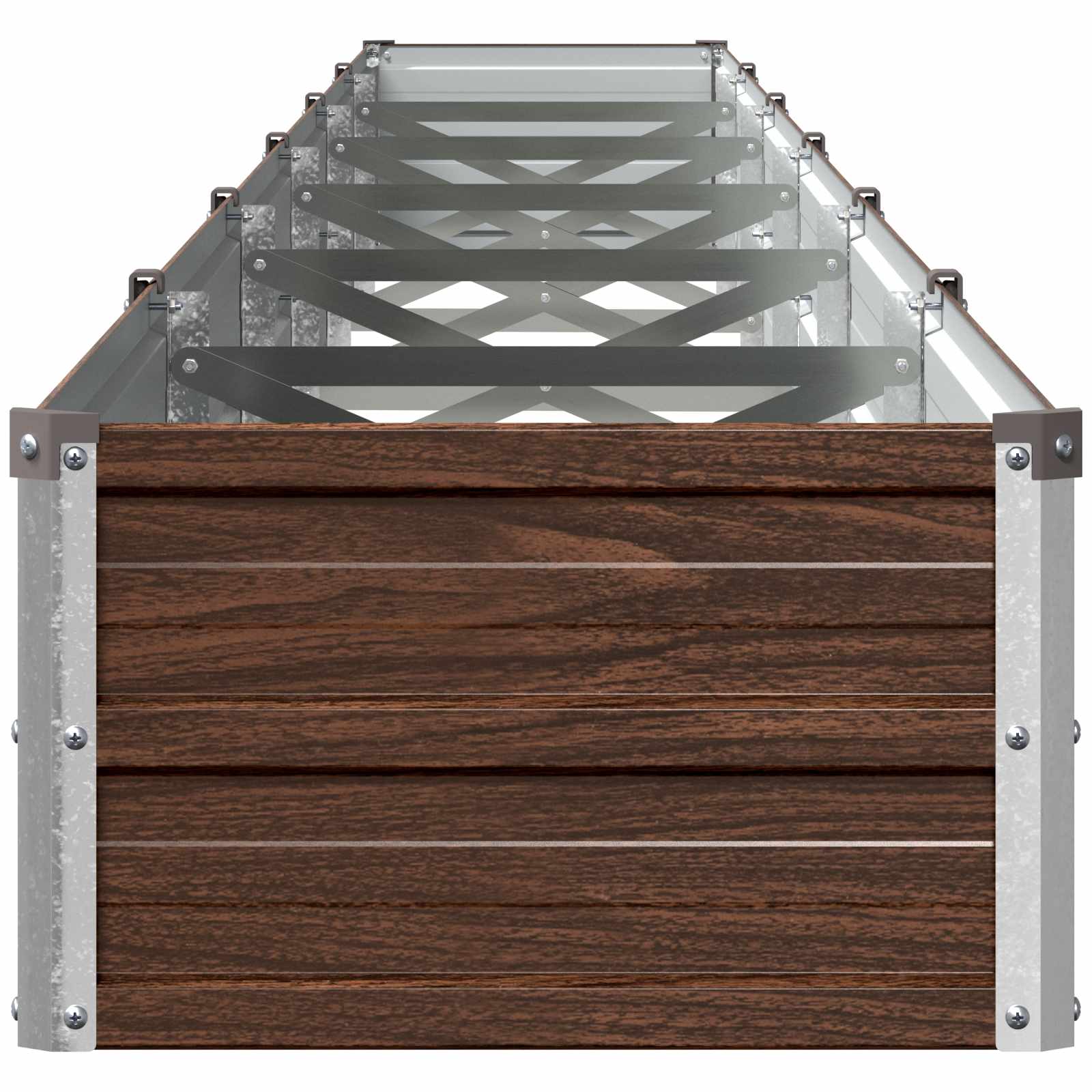 Verhoogd Tuinbed Zwart 600 x 40 x 24 cm koudgewalst staal image 3