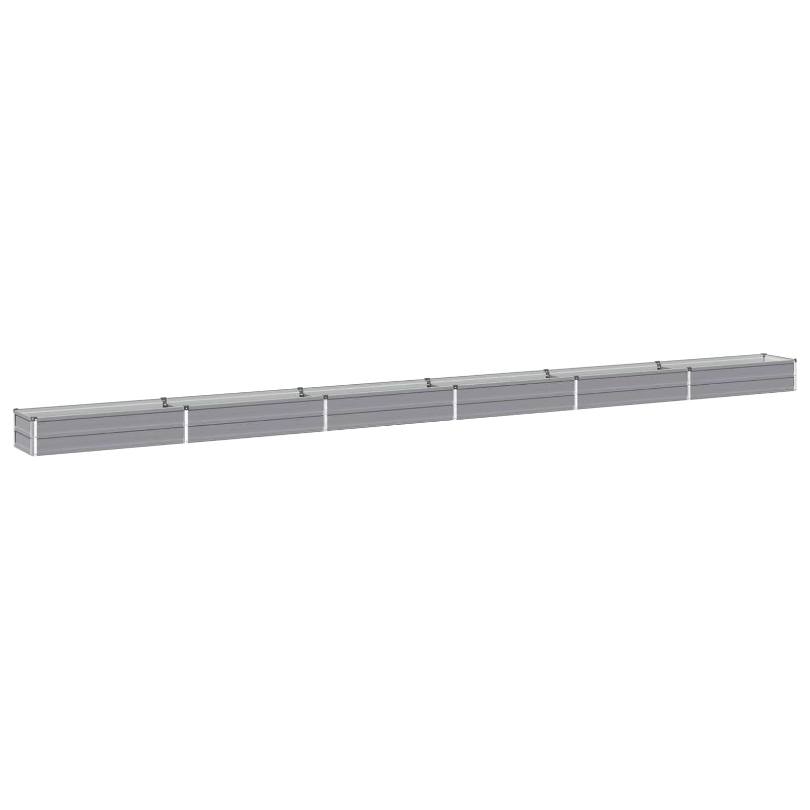 Verhoogd Tuinbed Grijs 600 x 40 x 24 cm koudgewalst staal image 1
