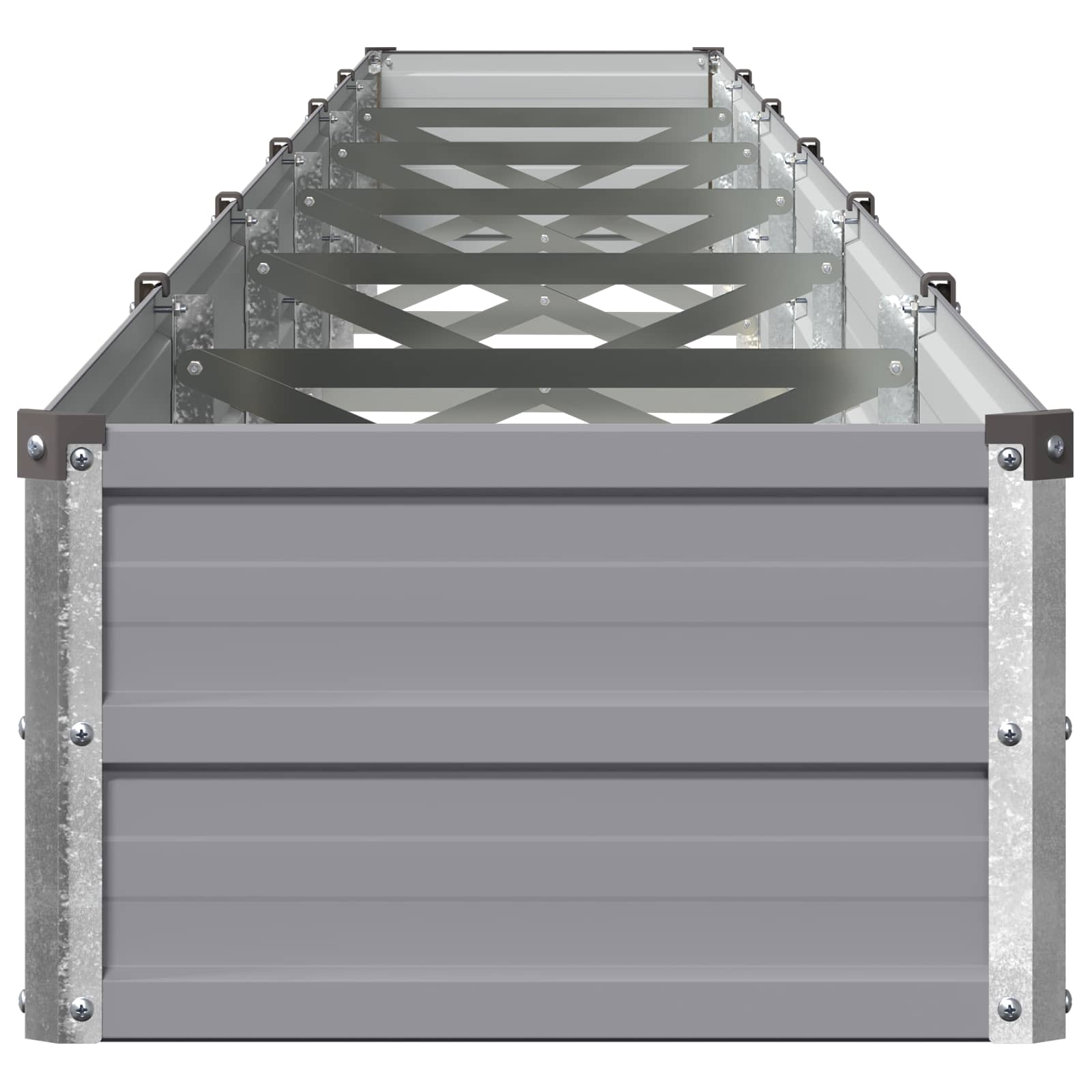 Verhoogd Tuinbed Grijs 600 x 40 x 24 cm koudgewalst staal image 3