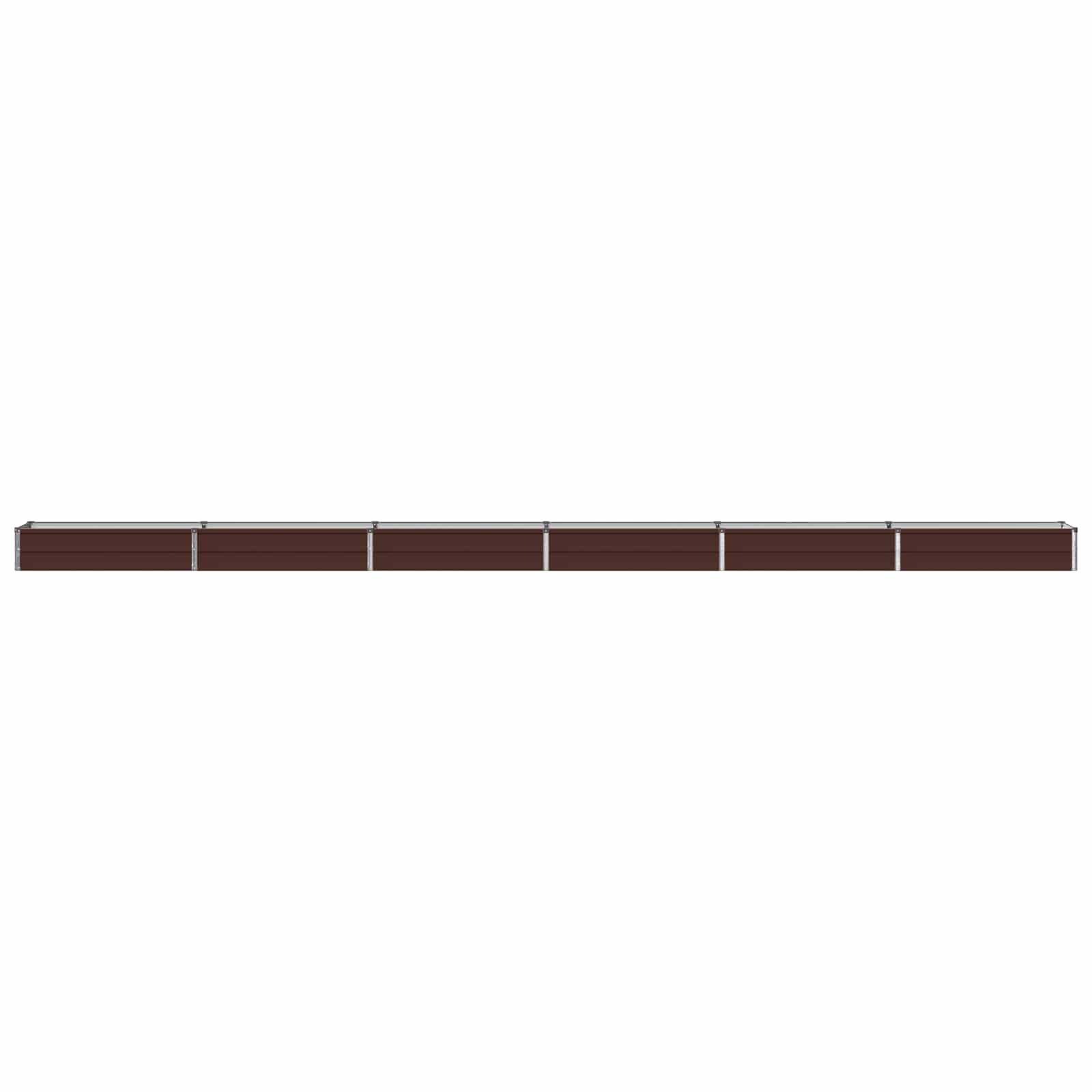 Verhoogd Tuinbed Bruin 600 x 40 x 24 cm koudgewalst staal image 2