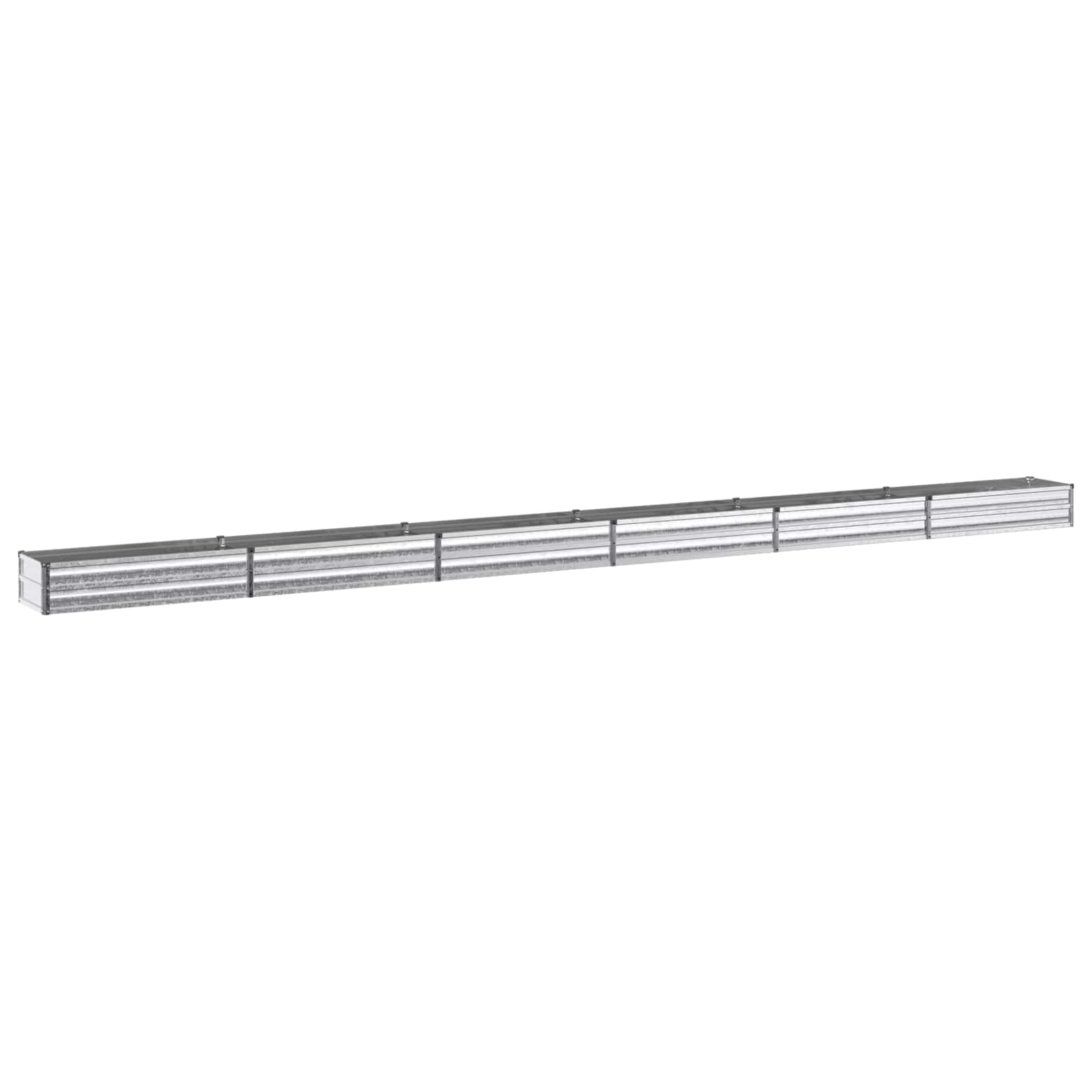 Verhoogd Tuinbed Zilverkleurig 600 x 40 x 24 cm gegalvaniseerd image 1