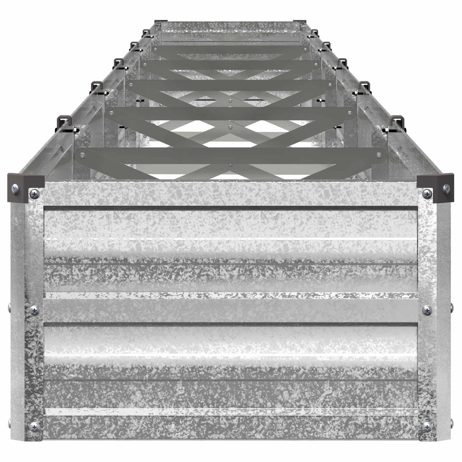 Verhoogd Tuinbed Zilverkleurig 600 x 40 x 24 cm gegalvaniseerd image 3