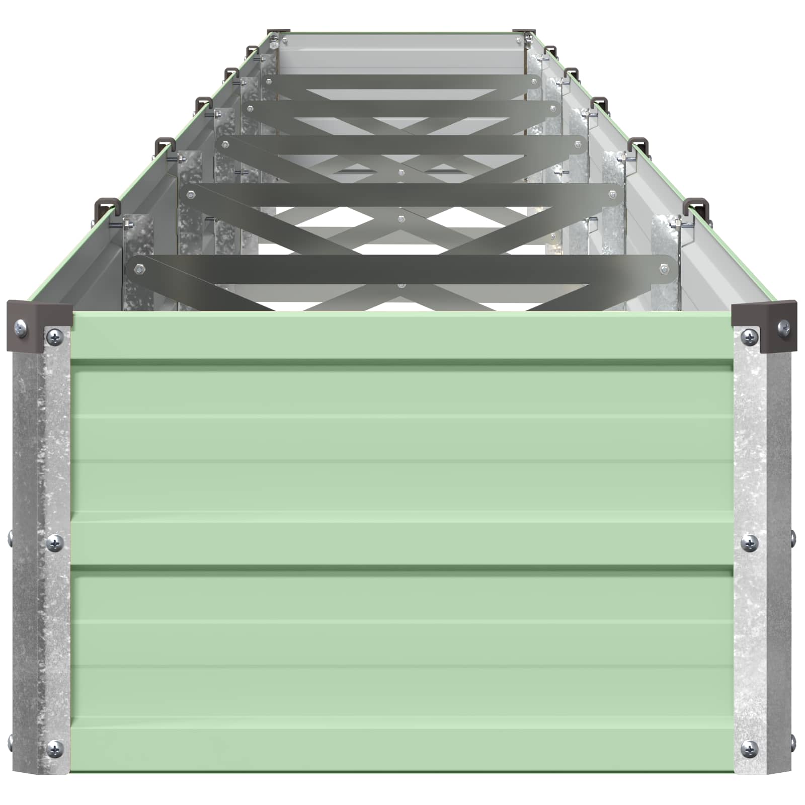 Verhoogd Tuinbed Pastelgroen 600 x 40 x 24 cm koudgewalst staal image 3