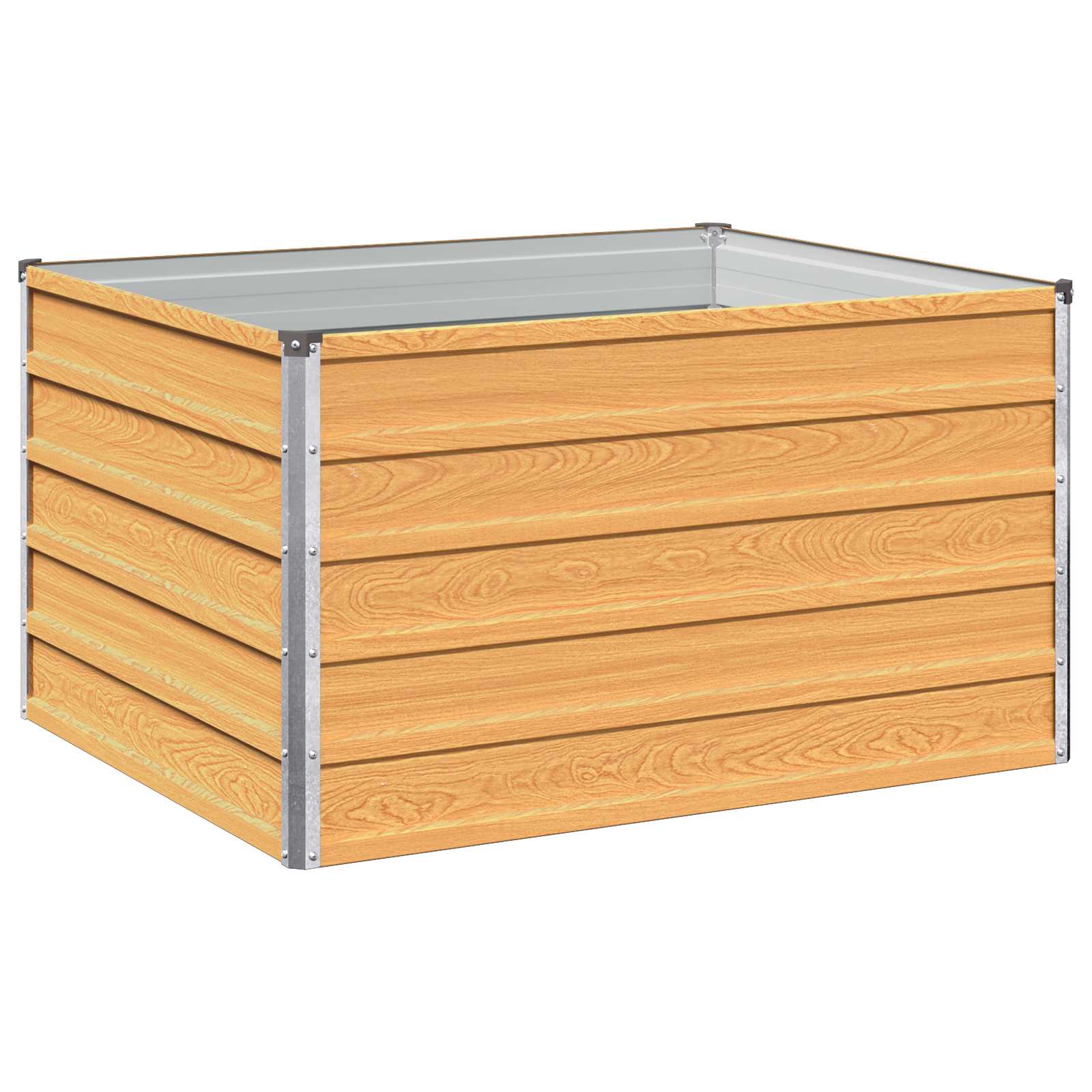 Verhoogd Tuinbed Naturel 100 x 80 x 55 cm koudgewalst staal image 2
