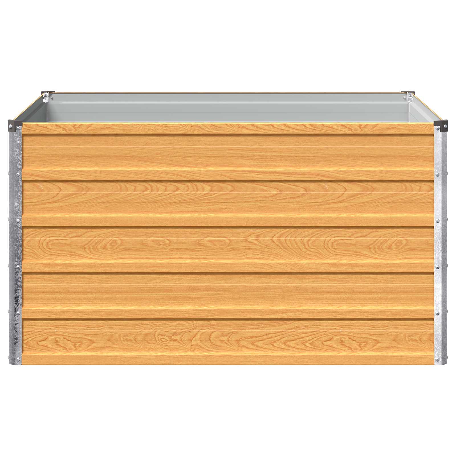 Verhoogd Tuinbed Naturel 100 x 80 x 55 cm koudgewalst staal image 3