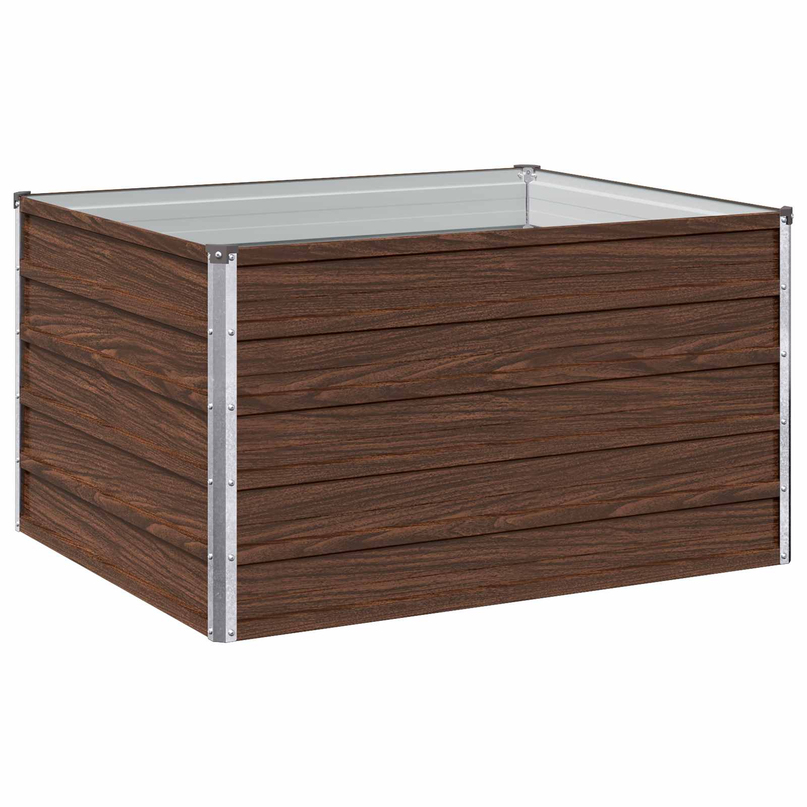 Verhoogd Tuinbed Zwart 100 x 80 x 55 cm koudgewalst staal image 2