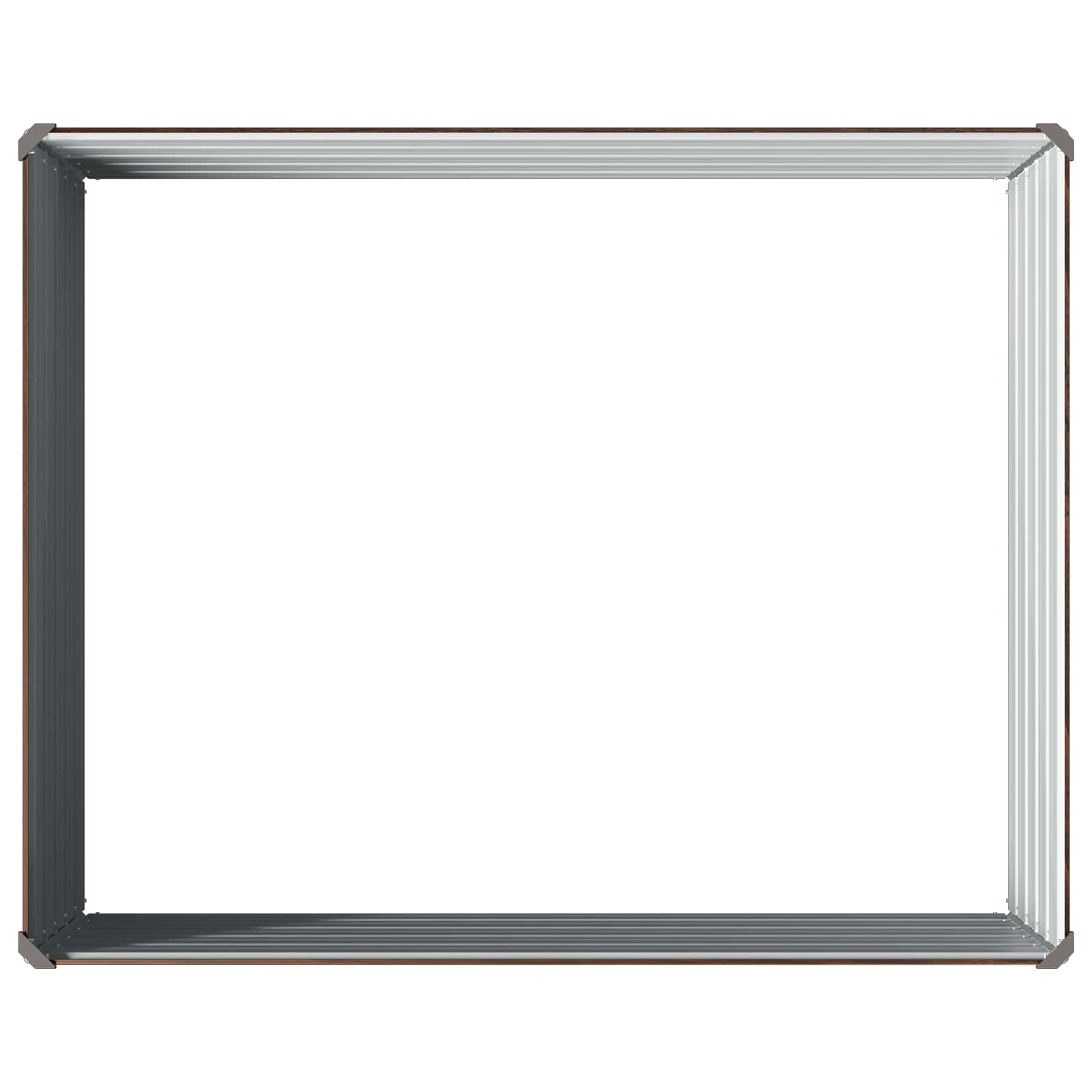 Verhoogd Tuinbed Zwart 100 x 80 x 55 cm koudgewalst staal image 5
