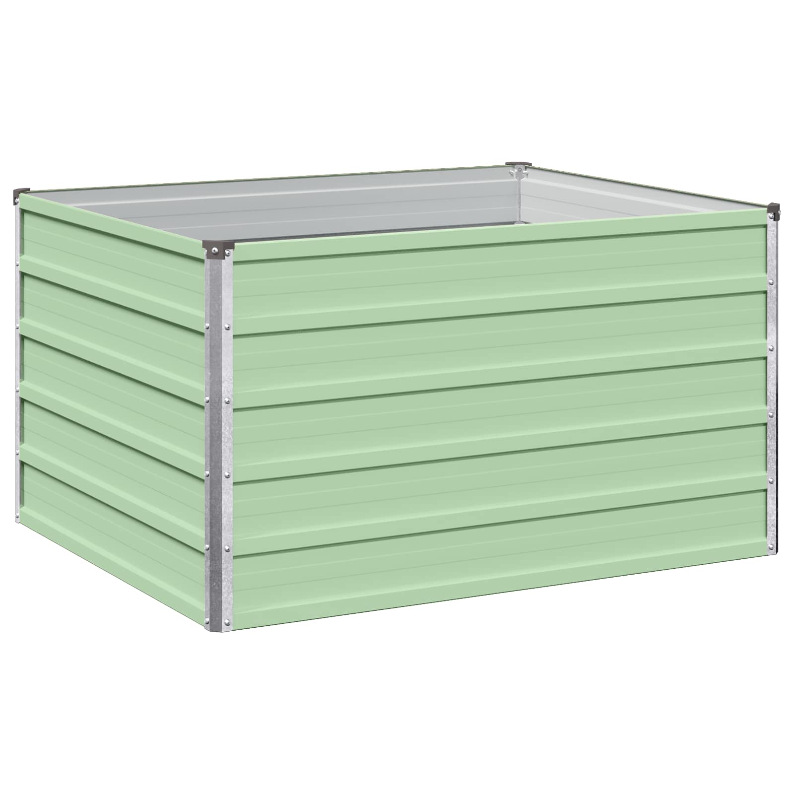 Verhoogd Tuinbed Pastelgroen 100 x 80 x 55 cm koudgewalst staal image 2