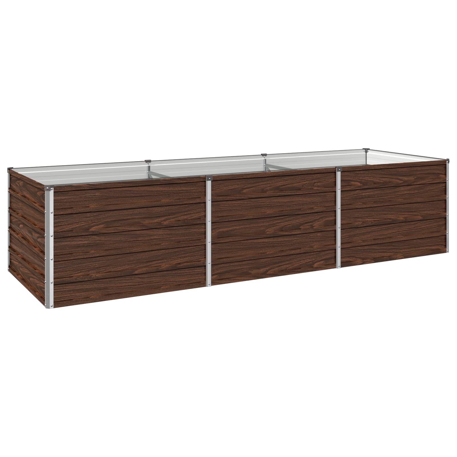 Verhoogd Tuinbed Zwart 240 x 80 x 55 cm koudgewalst staal image 2