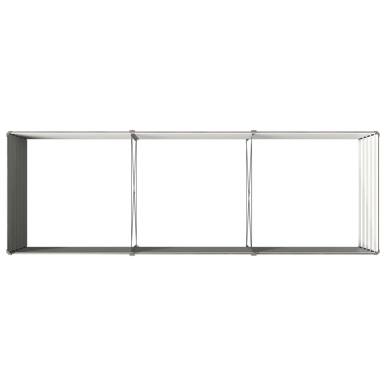 Verhoogd Tuinbed Zwart 240 x 80 x 55 cm koudgewalst staal image 5