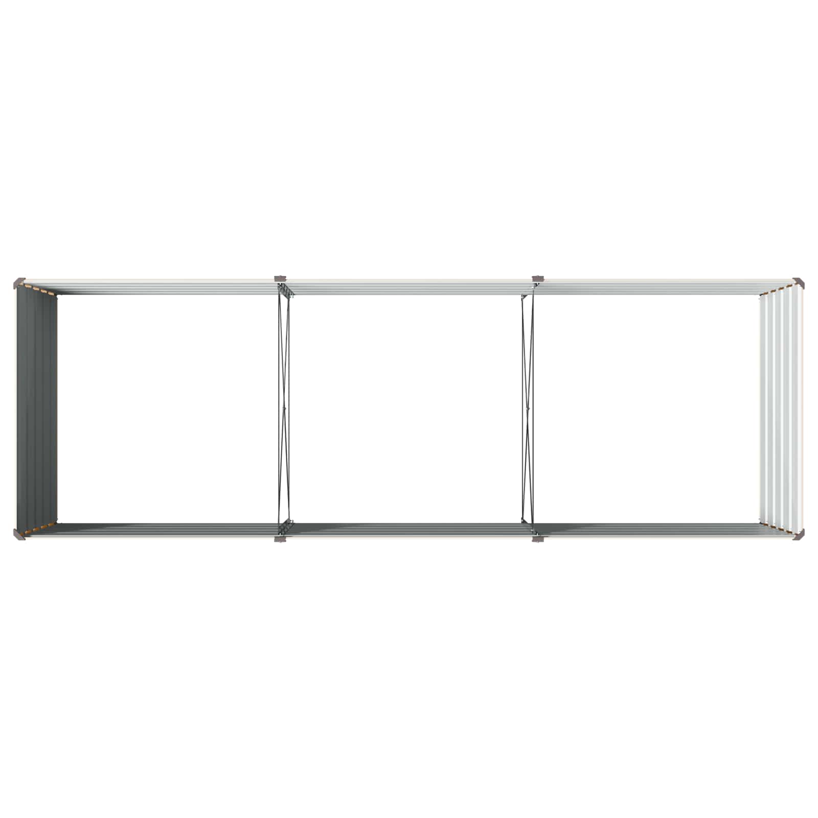 Verhoogd Tuinbed Ivoor 240 x 80 x 55 cm koudgewalst staal image 5