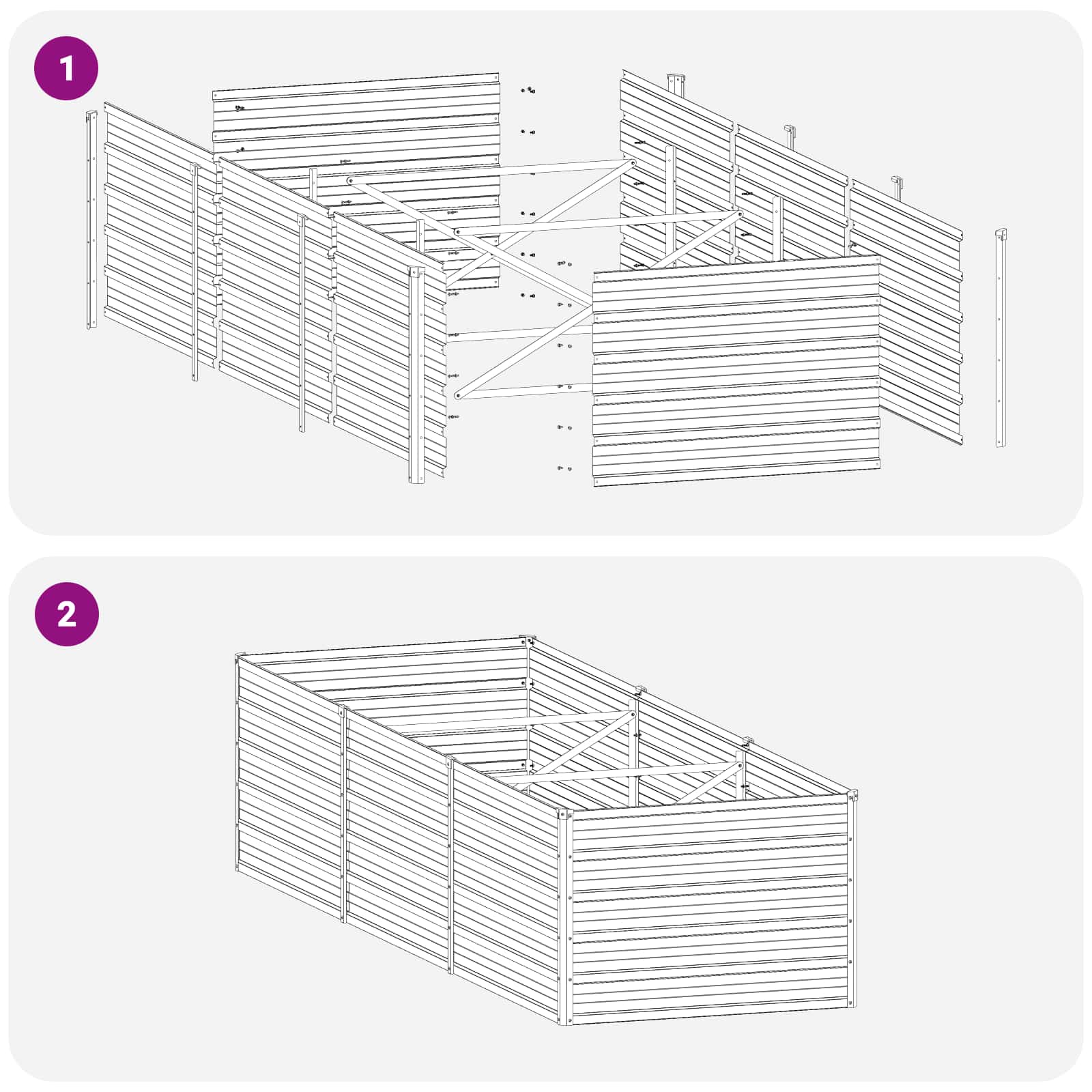 Verhoogd Tuinbed Pastelgroen 240 x 80 x 55 cm koudgewalst staal image 8