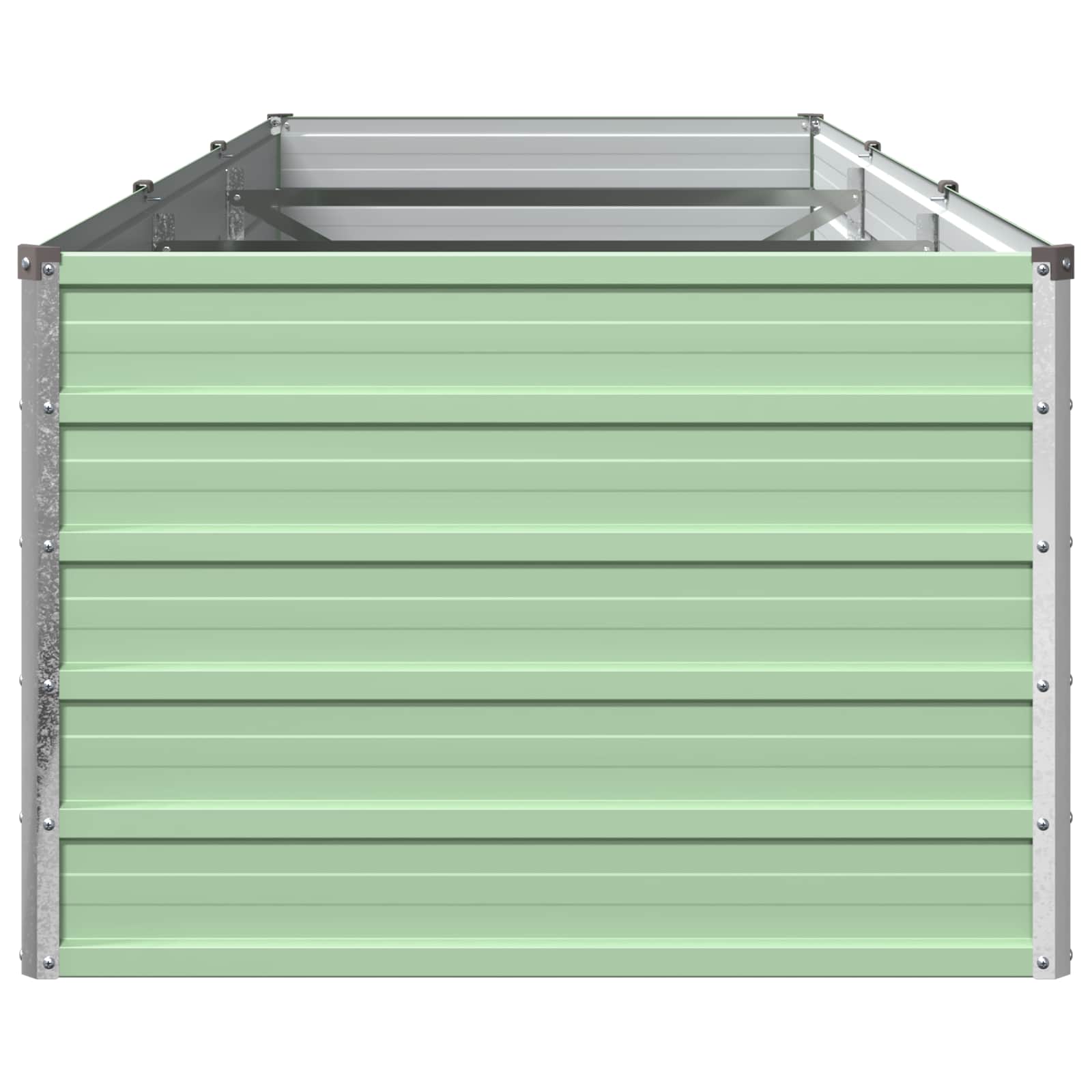 Verhoogd Tuinbed Pastelgroen 240 x 80 x 55 cm koudgewalst staal image 4