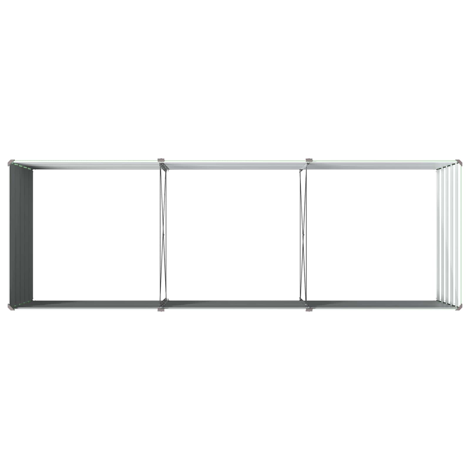Verhoogd Tuinbed Pastelgroen 240 x 80 x 55 cm koudgewalst staal image 5