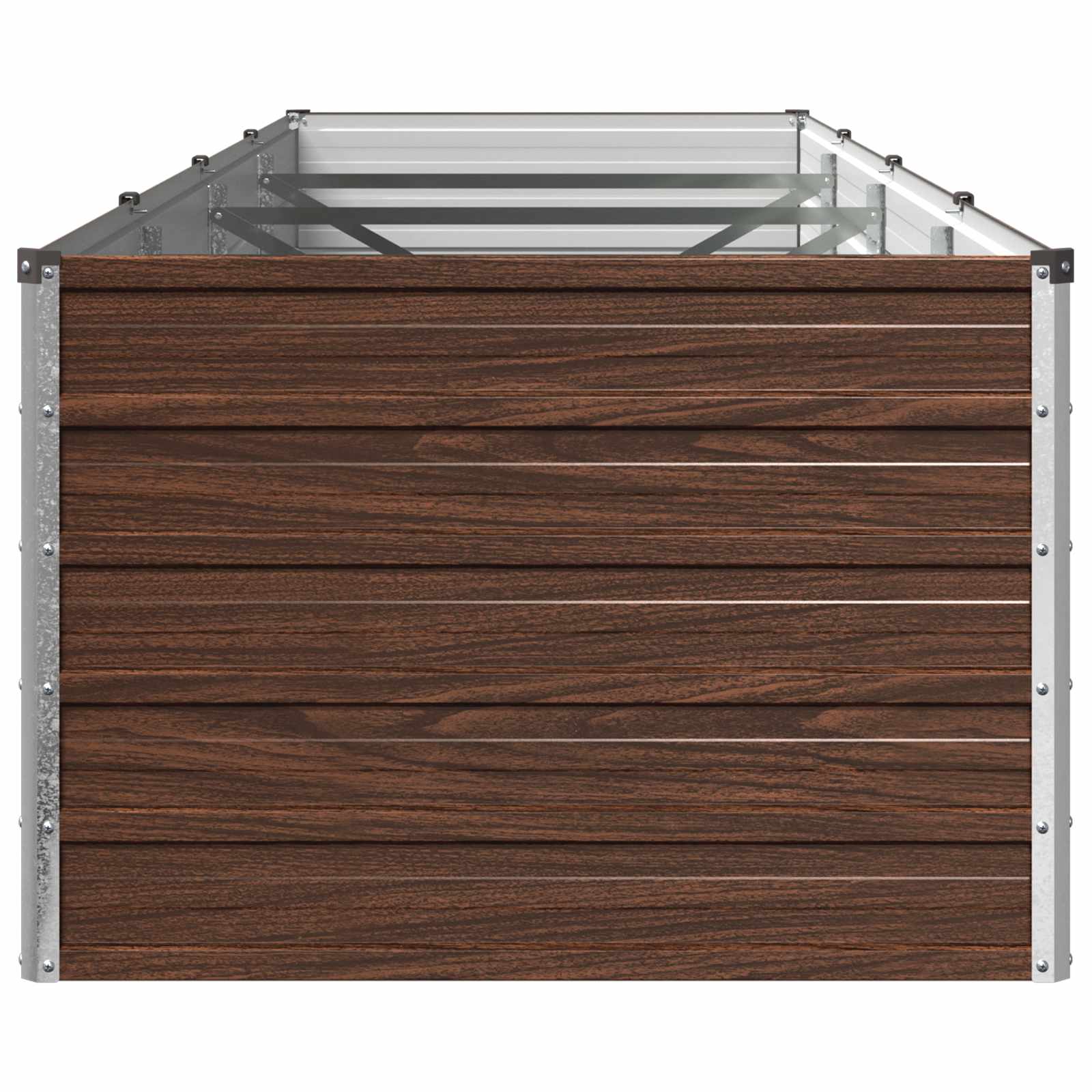 Verhoogd Tuinbed Zwart 320 x 80 x 55 cm koudgewalst staal image 3