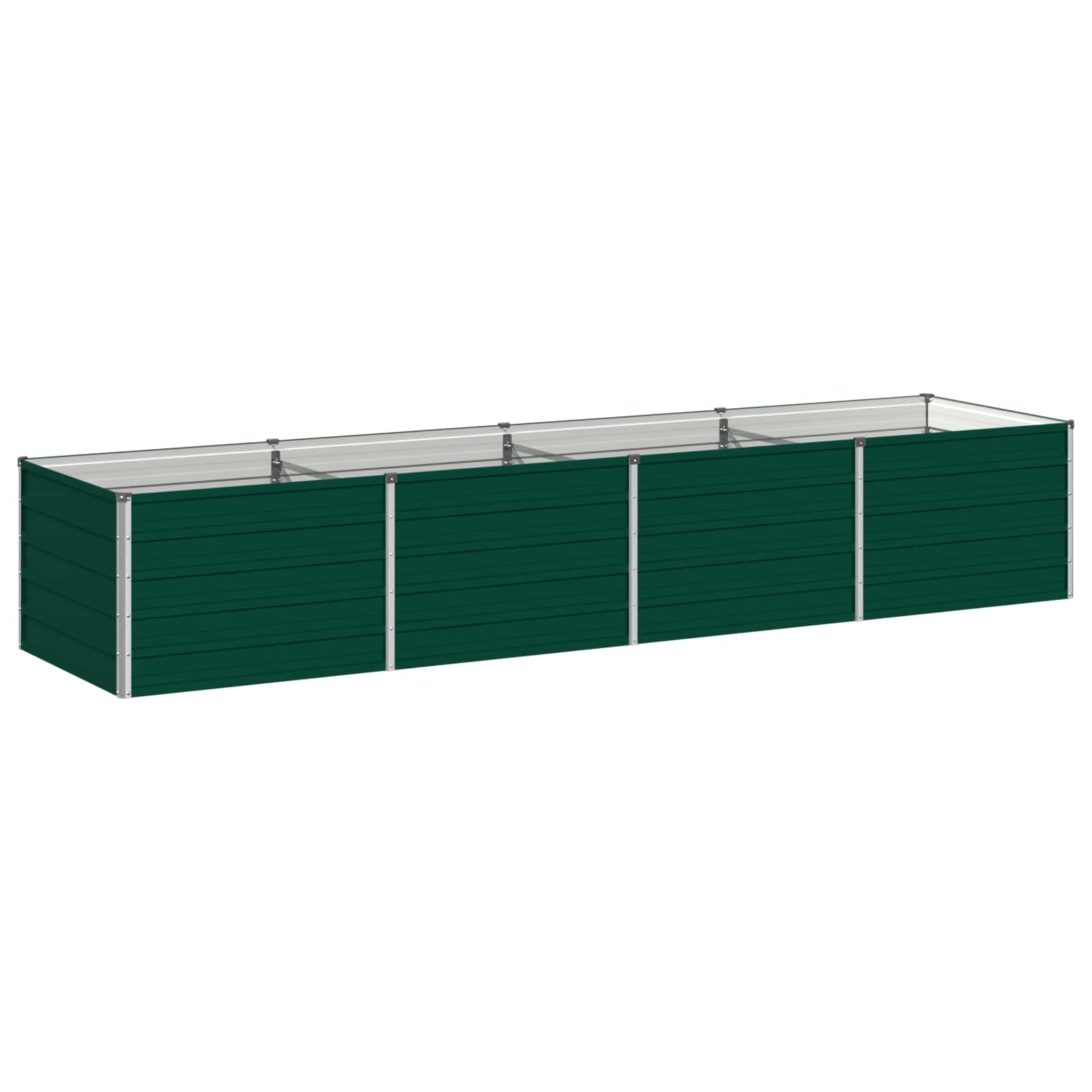 Verhoogd Tuinbed Groen 320 x 80 x 55 cm koudgewalst stalen image 2
