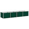 vidaXL T&otilde;stetud Aiapeenar Roheline 320 x 80 x 55 cm k&uuml;lmvalatud teras