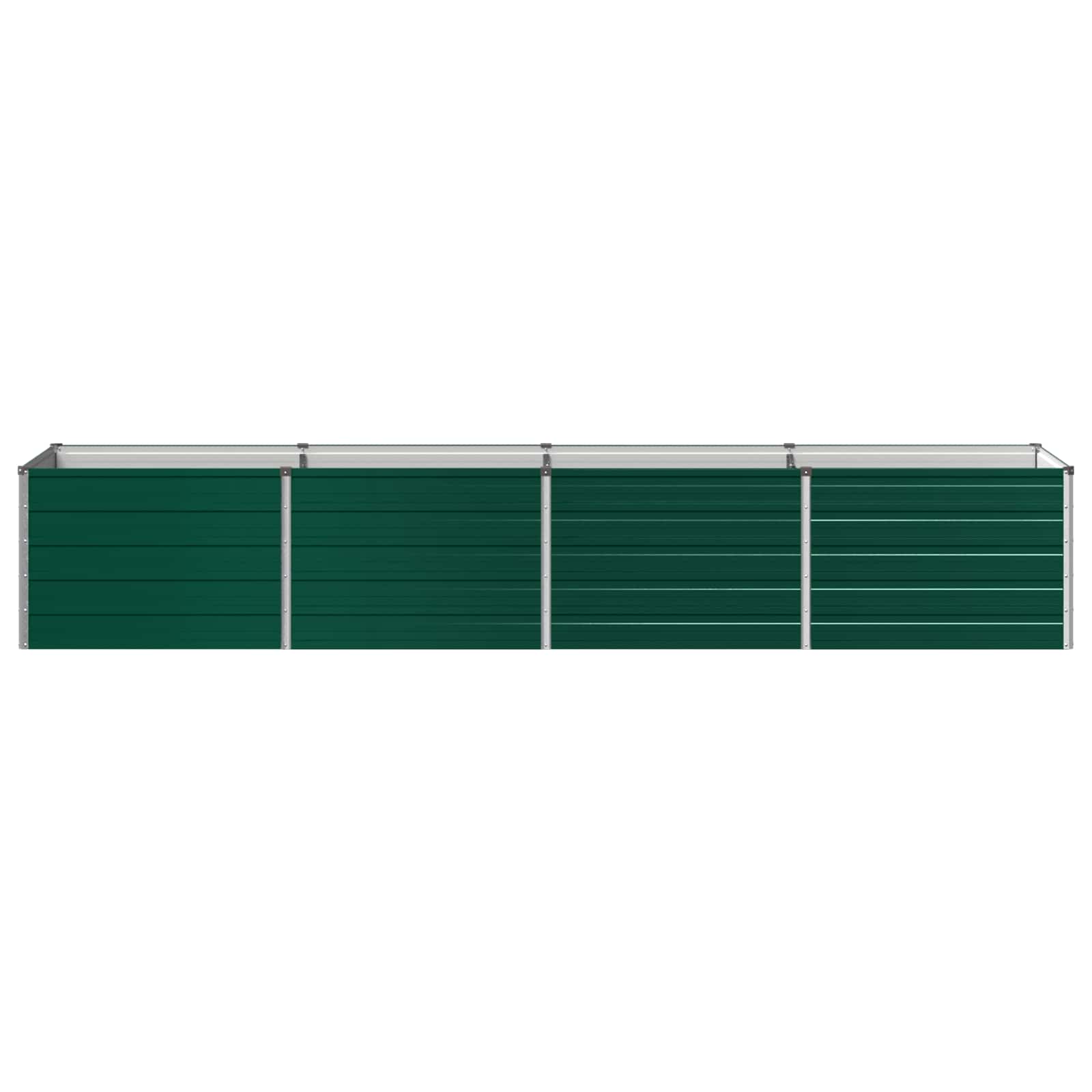 Verhoogd Tuinbed Groen 320 x 80 x 55 cm koudgewalst stalen image 3