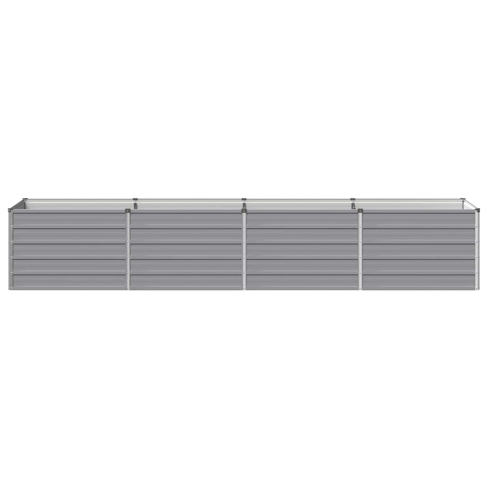 Verhoogd Tuinbed Grijs 320 x 80 x 55 cm koudgewalst staal image 3