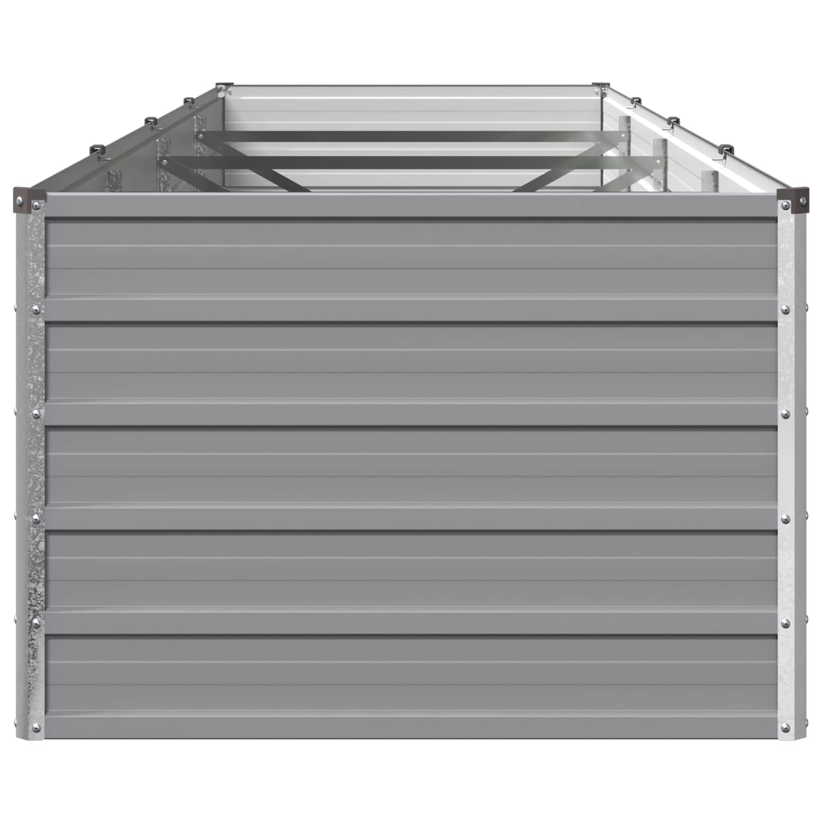 Verhoogd Tuinbed Grijs 320 x 80 x 55 cm koudgewalst staal image 4