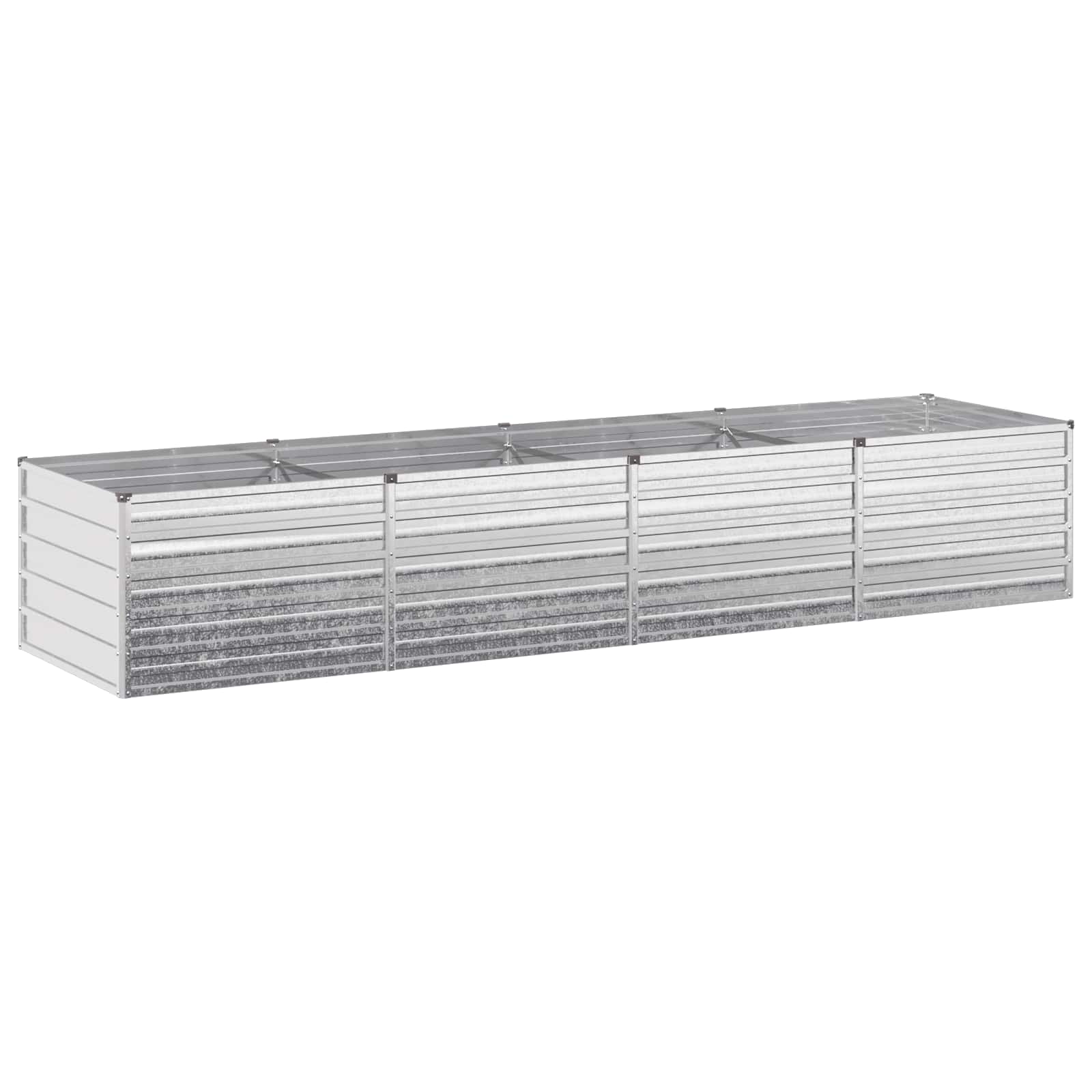 Verhoogd Tuinbed Zilverkleurig 320 x 80 x 55 cm gegalvaniseerd image 1