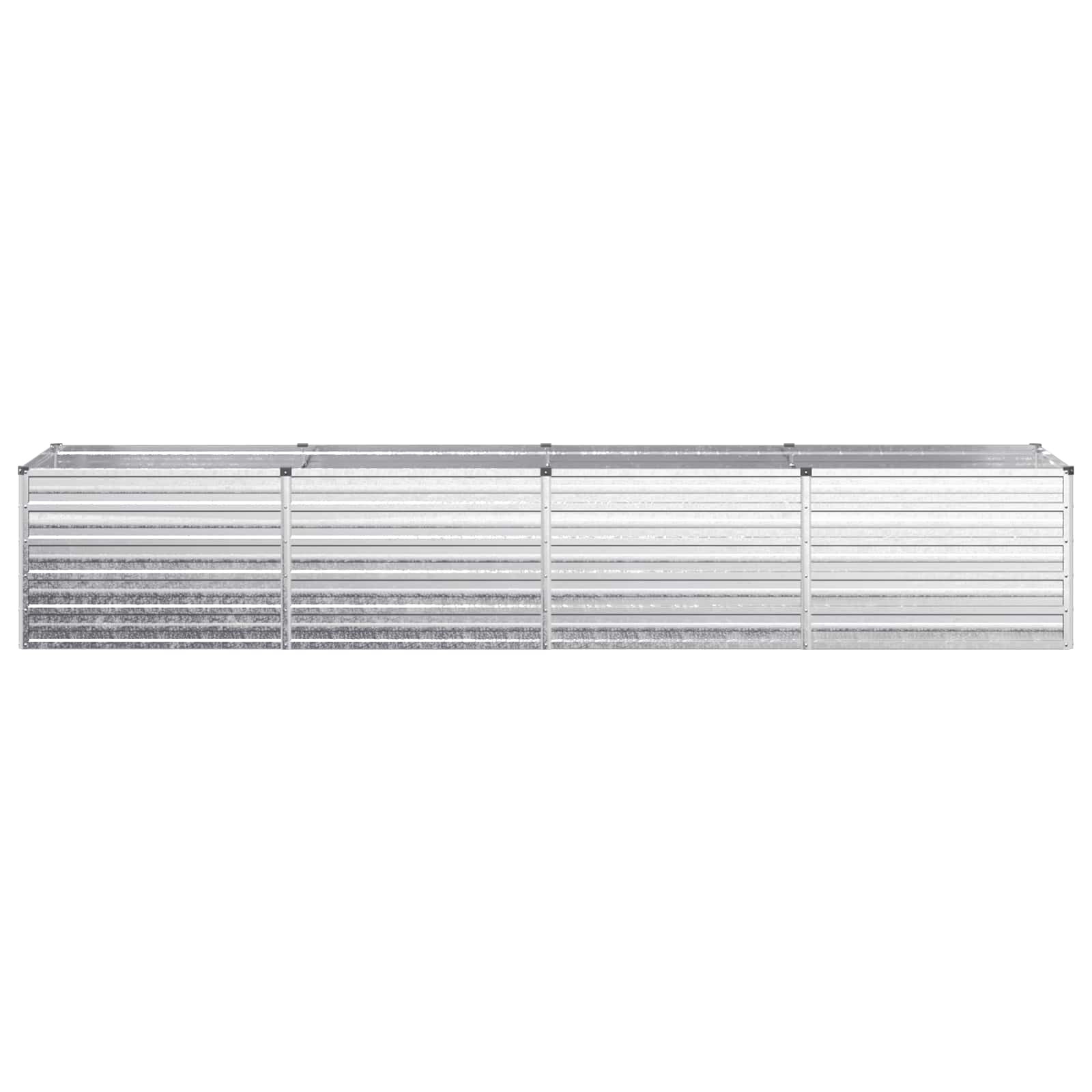 Verhoogd Tuinbed Zilverkleurig 320 x 80 x 55 cm gegalvaniseerd image 2