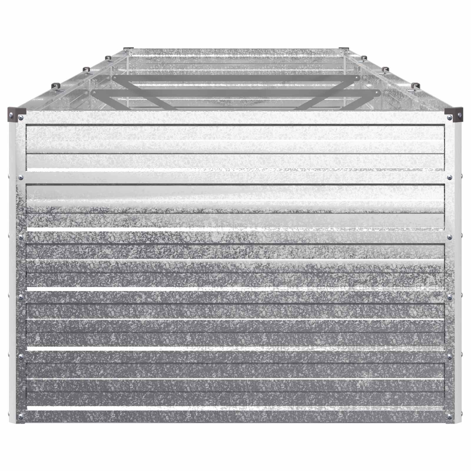 Verhoogd Tuinbed Zilverkleurig 320 x 80 x 55 cm gegalvaniseerd image 3