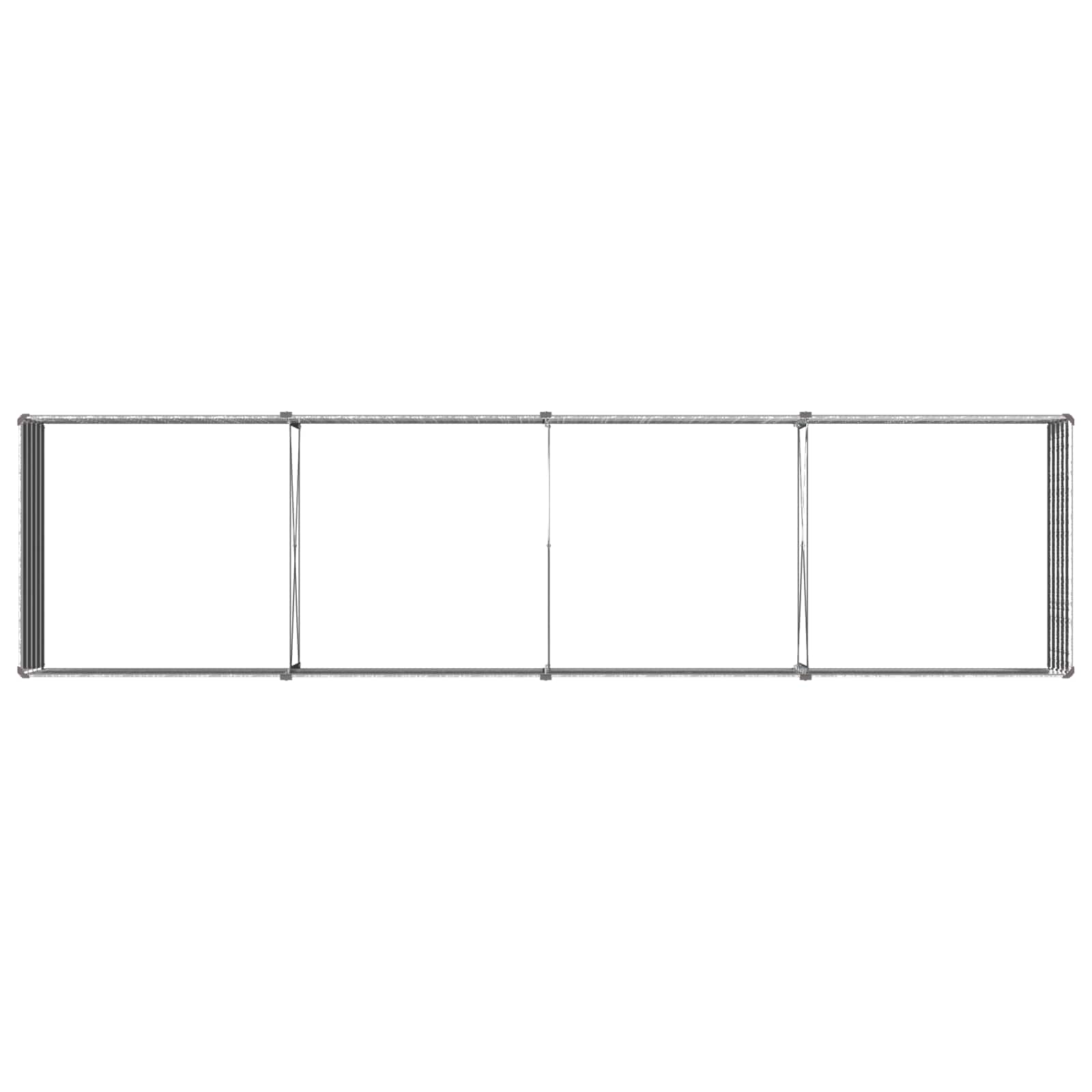 Verhoogd Tuinbed Zilverkleurig 320 x 80 x 55 cm gegalvaniseerd image 4