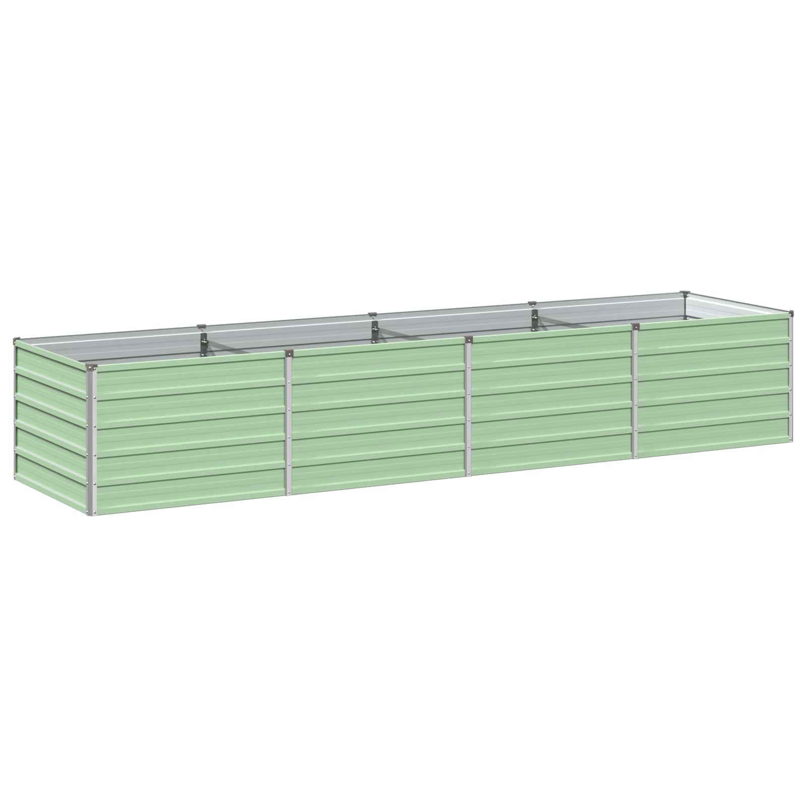 Verhoogd Tuinbed Pastelgroen 320 x 80 x 55 cm koudgewalst staal image 1