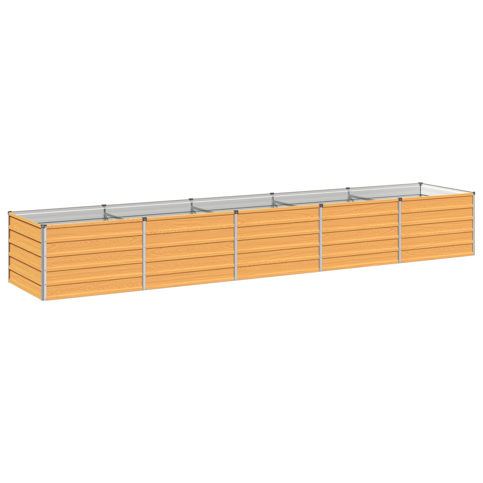 Verhoogd Tuinbed Naturel 400 x 80 x 55 cm koudgewalst staal image 1