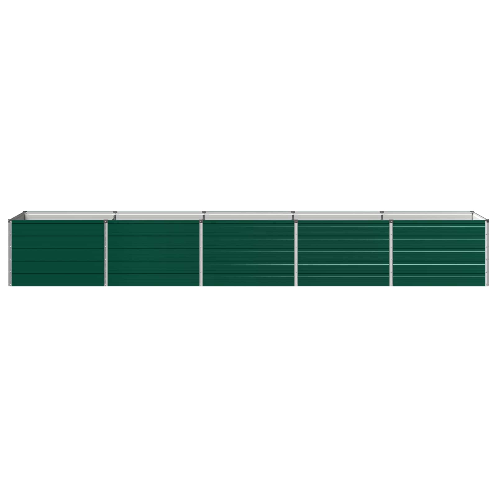 Verhoogd Tuinbed Groen 400 x 80 x 55 cm koudgewalst stalen image 2