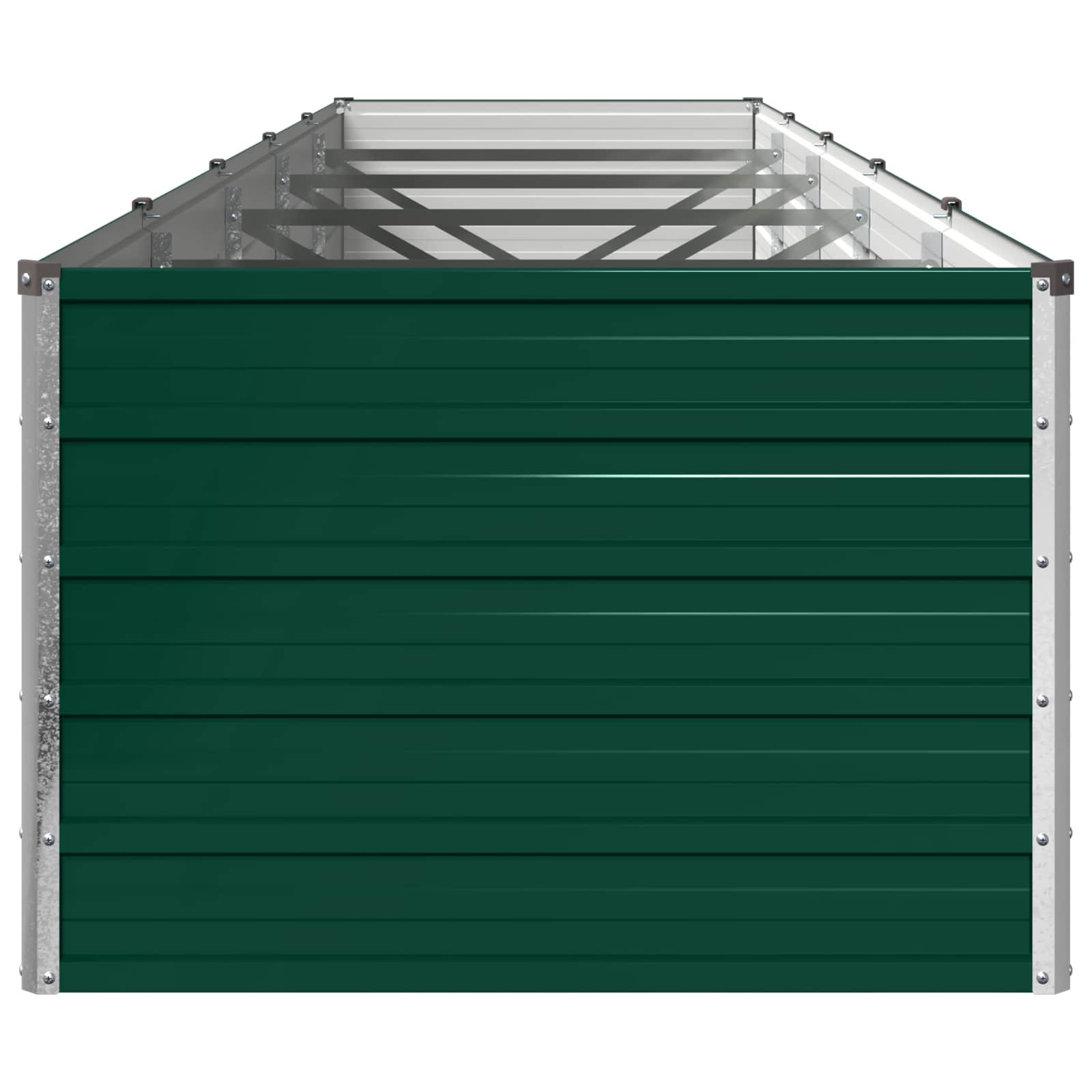 Verhoogd Tuinbed Groen 400 x 80 x 55 cm koudgewalst stalen image 3