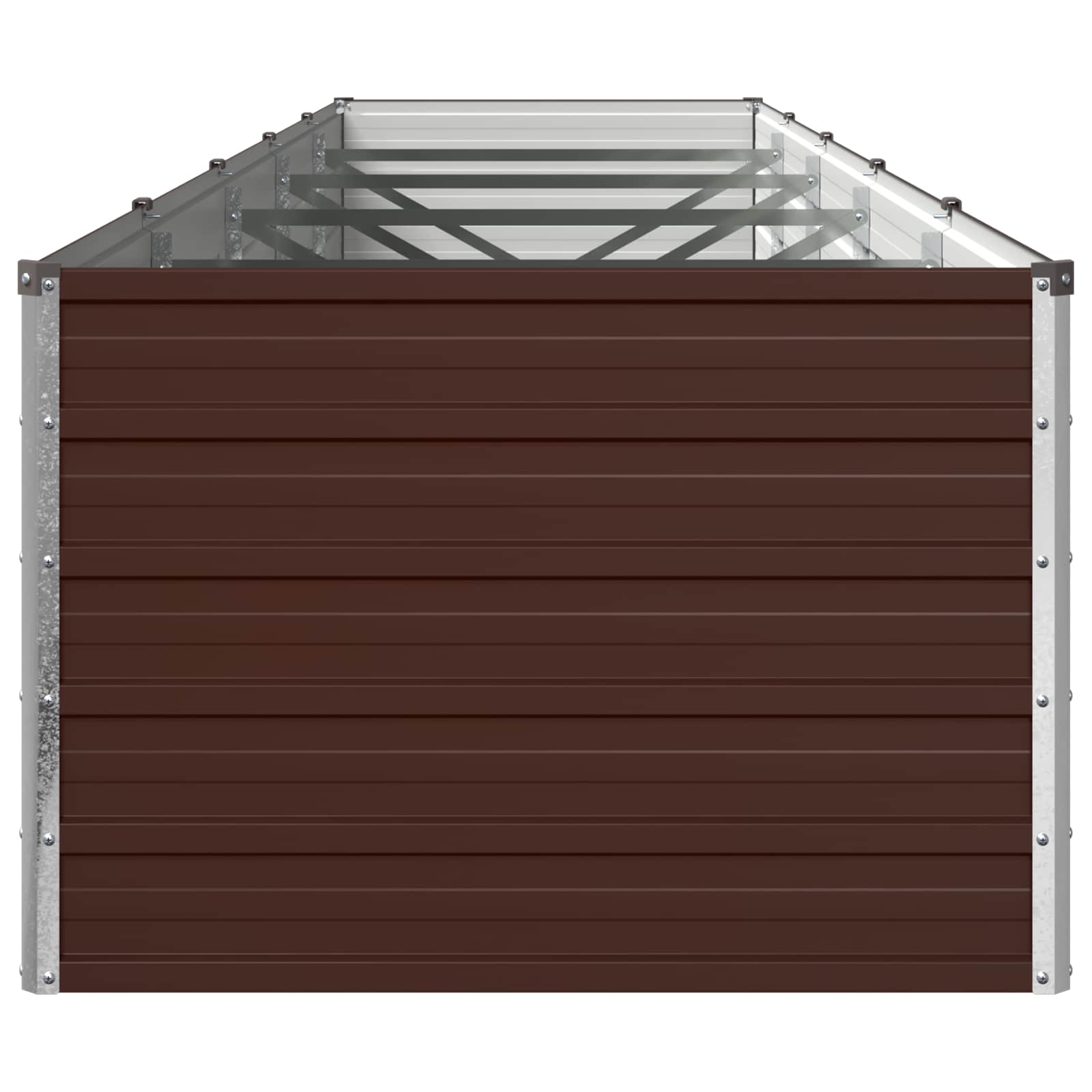 Verhoogd Tuinbed Bruin 400 x 80 x 55 cm koudgewalst staal image 3