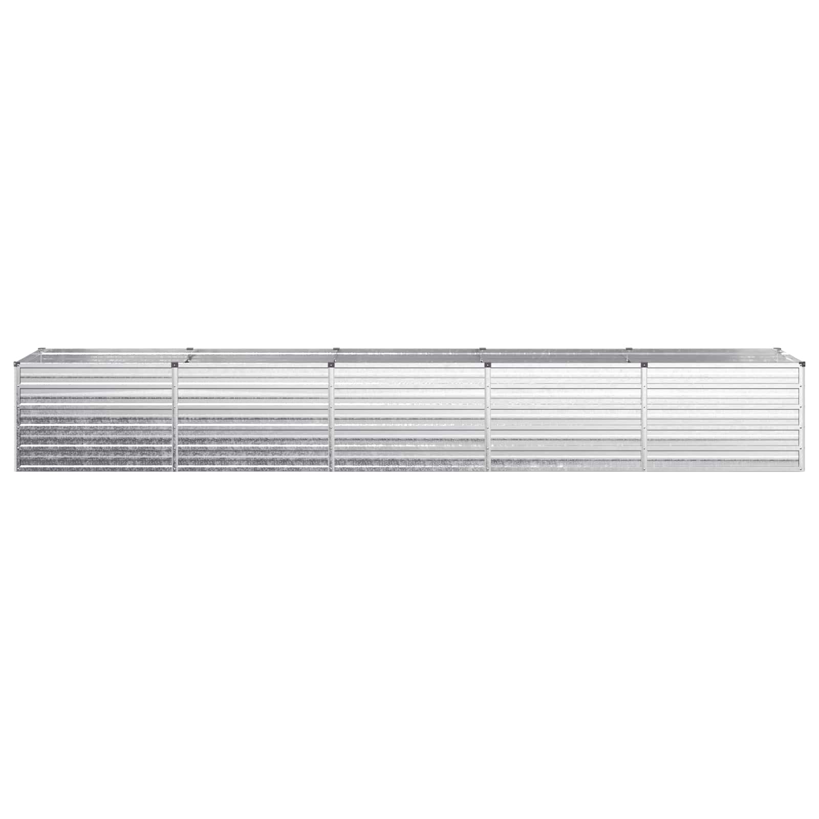 Verhoogd Tuinbed Zilverkleurig 400 x 80 x 55 cm gegalvaniseerd image 3