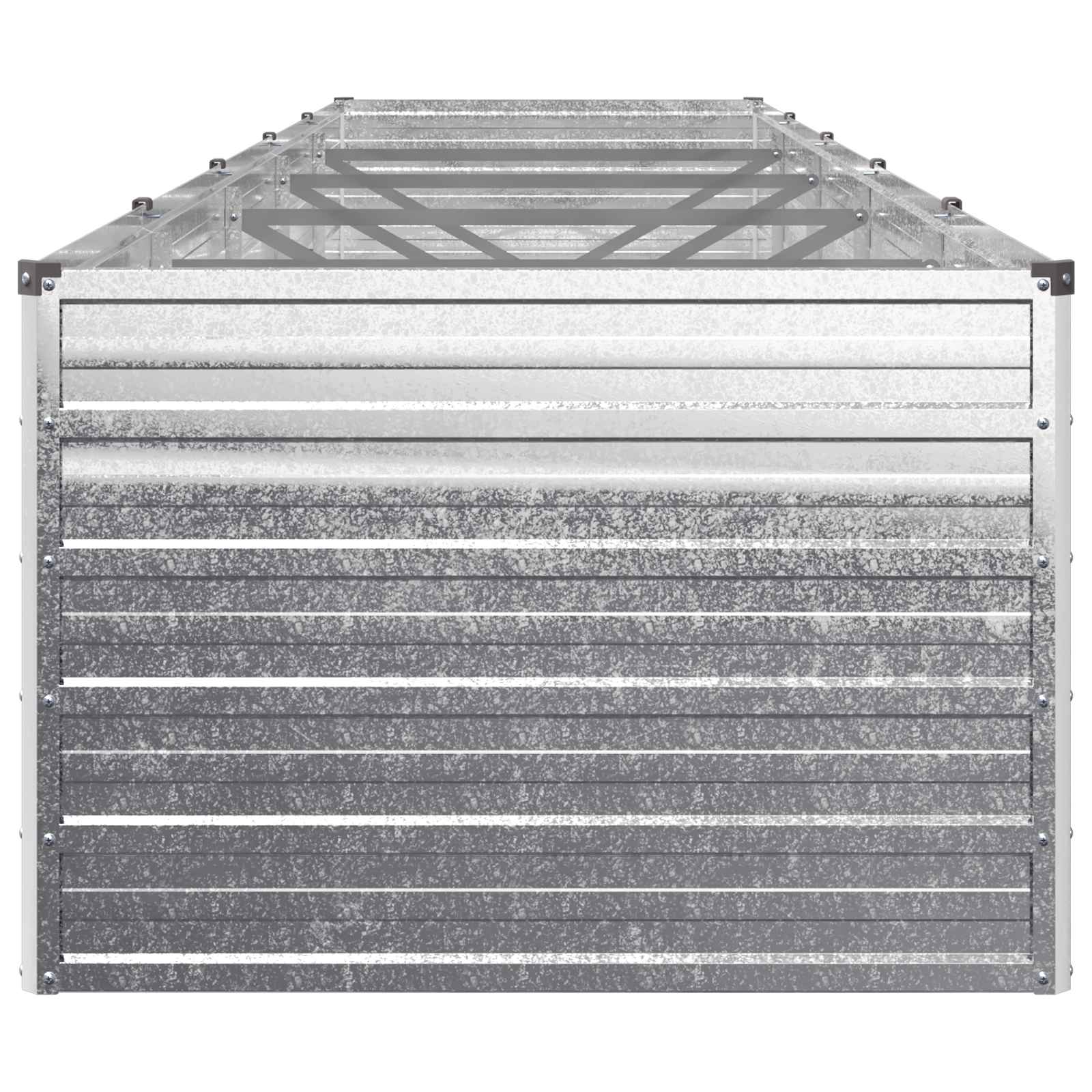 Verhoogd Tuinbed Zilverkleurig 400 x 80 x 55 cm gegalvaniseerd image 4